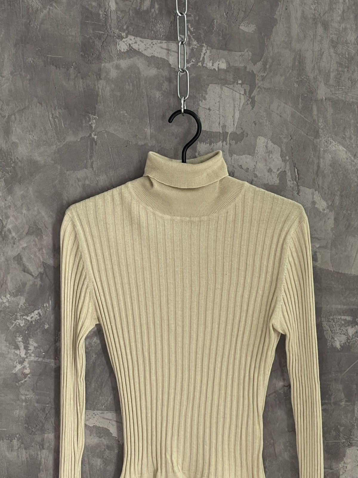 20471120 × If Six Was Nine × Japanese Brand Vintage Diesel Style Avant Garde Slim Ribbed Knit Sweater Size S / US 4 / IT 40 - 2 Thumbnail
