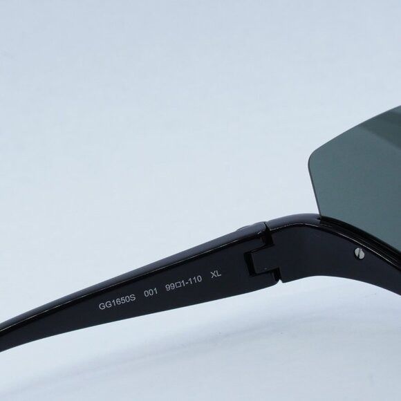 Gucci Gucci GG1650S 001 Sunglasses Shiny Black Shield Frame Size ONE SIZE - 6 Thumbnail