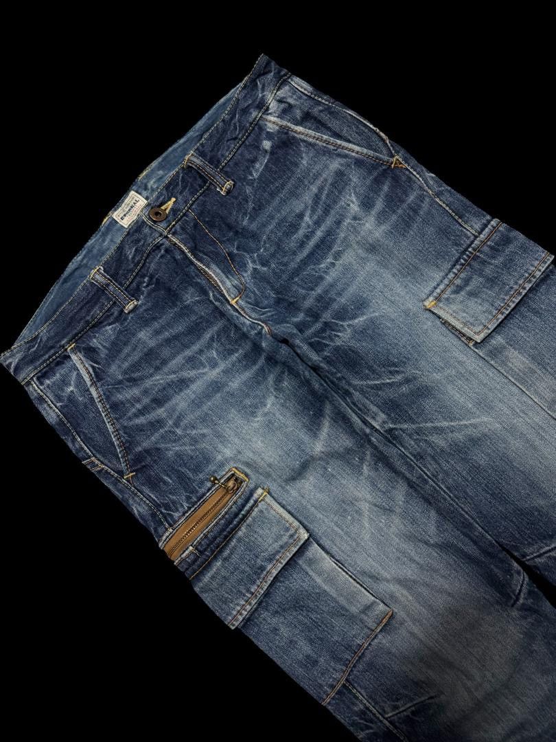 SICK Vintage Kurashiki Eternal Kapital Whisker Cargo Jeans