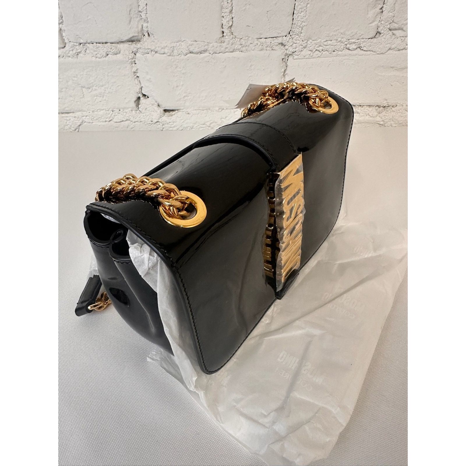 Moschino AW22 MOSCHINO Couture Jeremy Scott Logo Leather Shoulder Bag Size ONE SIZE - 11 Thumbnail