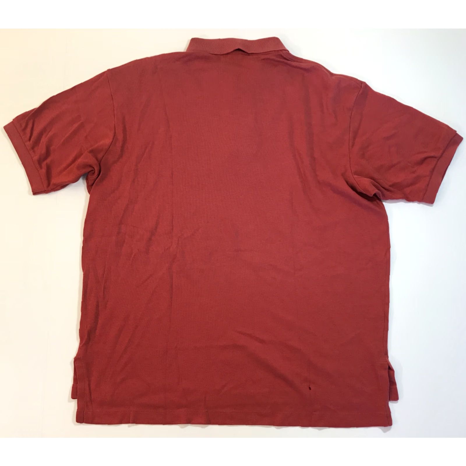 Ralph Lauren VINTAGE Polo Ralph Lauren Polo Shirt Mens Large Red Cotton Knit Logo Embroidered 90s Sports Button Collar Polo Shirt Mens Size US L / EU 52-54 / 3 - 5 Thumbnail
