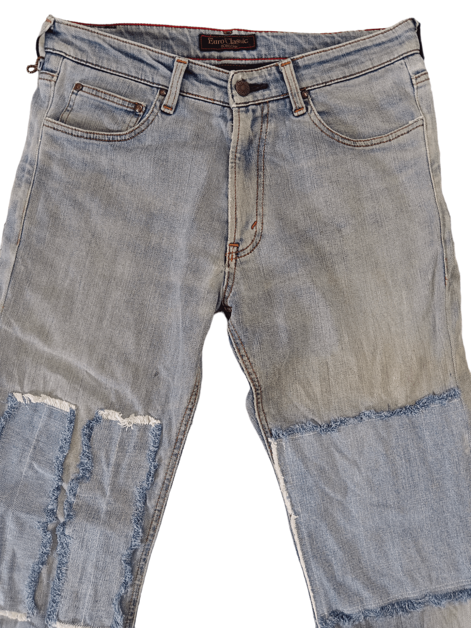 If Six Was Nine Bobson Euro Classic Patchwork Denim Size US 31 - 2 Thumbnail