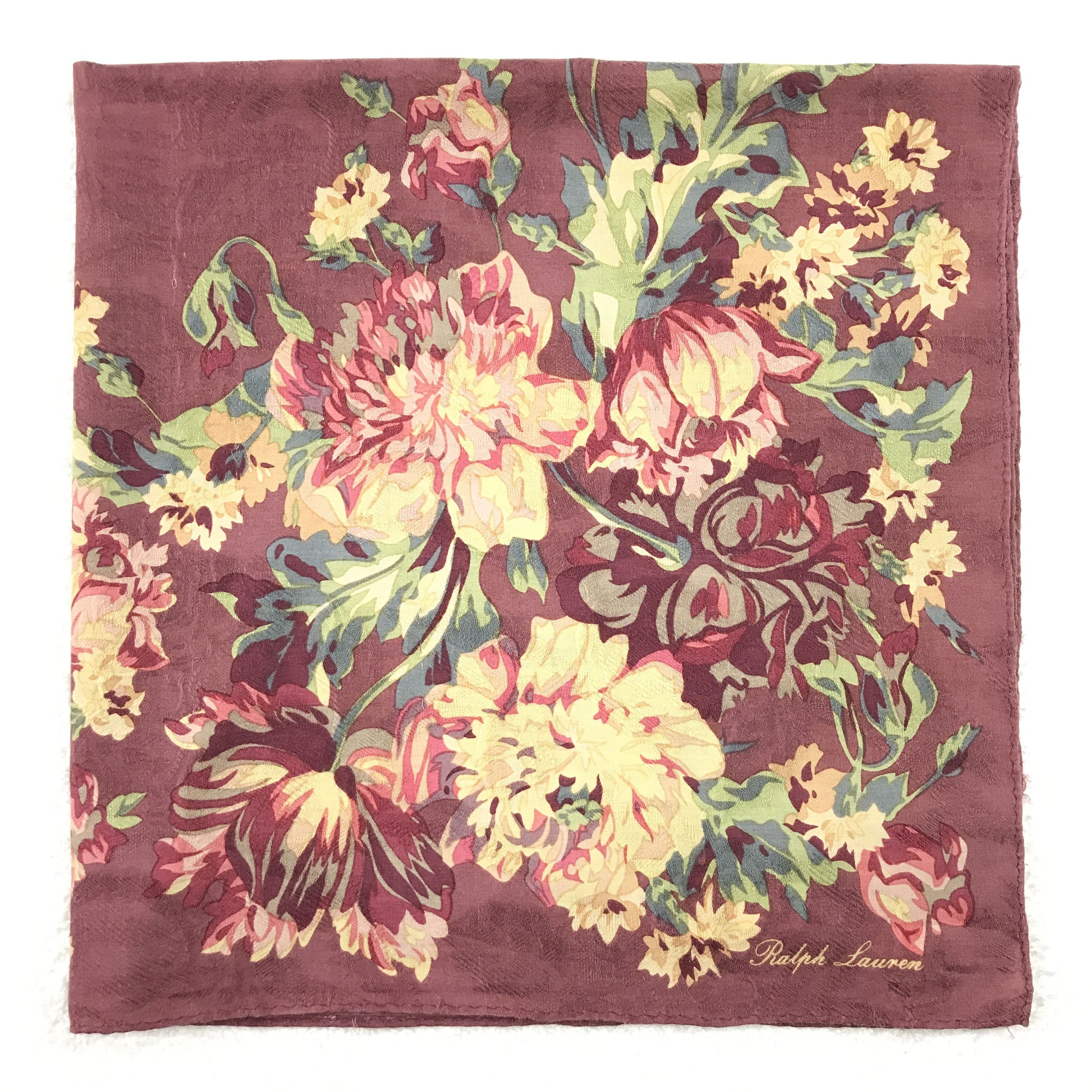 Designer × Ralph Lauren × Vintage Vintage Ralph Lauren Bandana Neckerchief Handkerchief Size ONE SIZE - 2 Thumbnail