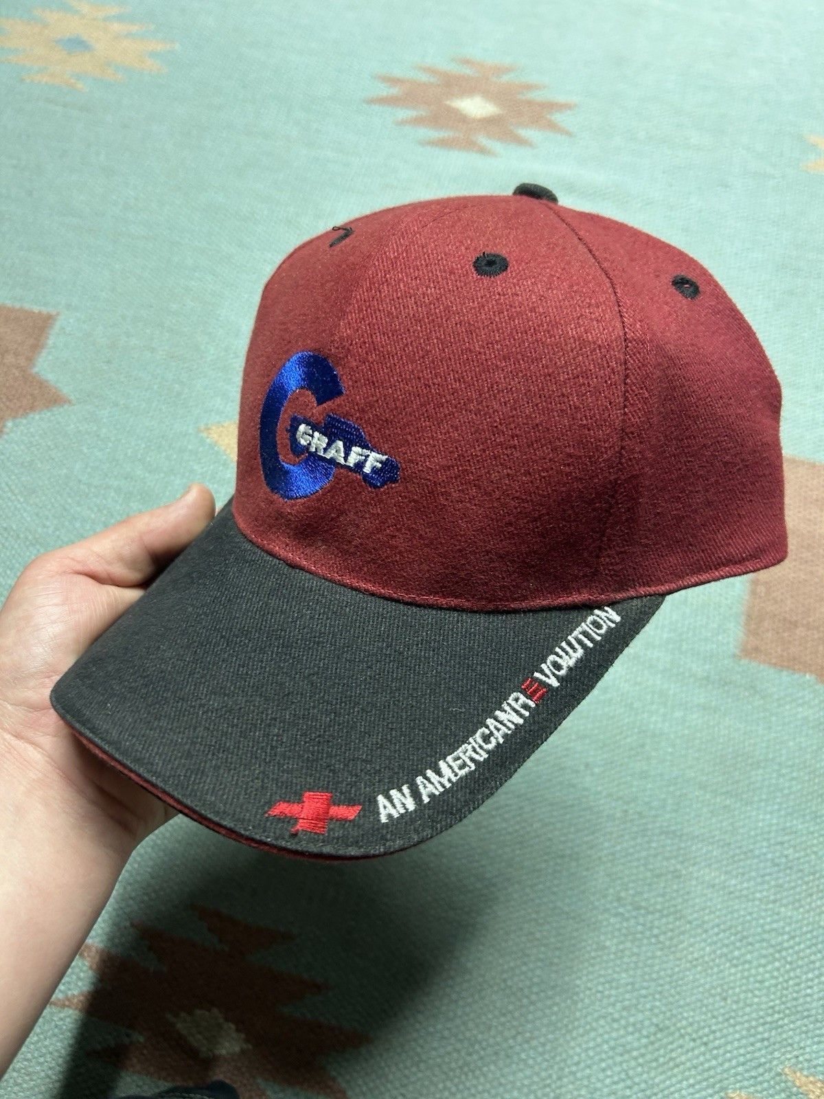 Vintage Vtg strapback hat Chevy Graff bay city Michigan car truck Size ONE SIZE - 3 Thumbnail