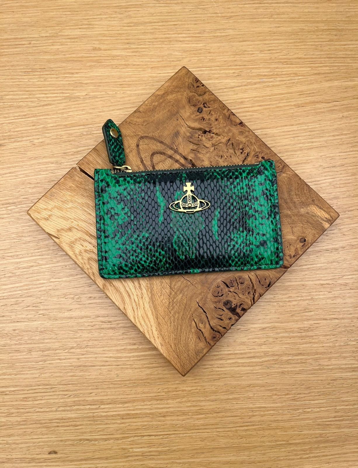 Vivienne Westwood o1f1d3z0825 Size: OS / Slim Card Holder in Green Size ONE SIZE - 1 Preview
