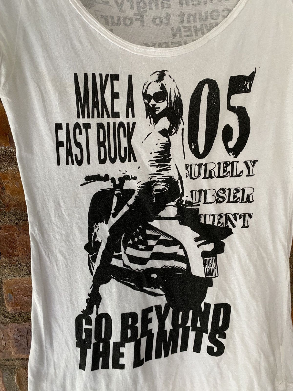 20471120 × Hysteric Glamour × Japanese Brand 2000s CE2 Japan Sex Vespa shirt Size S / US 4 / IT 40 - 5 Thumbnail