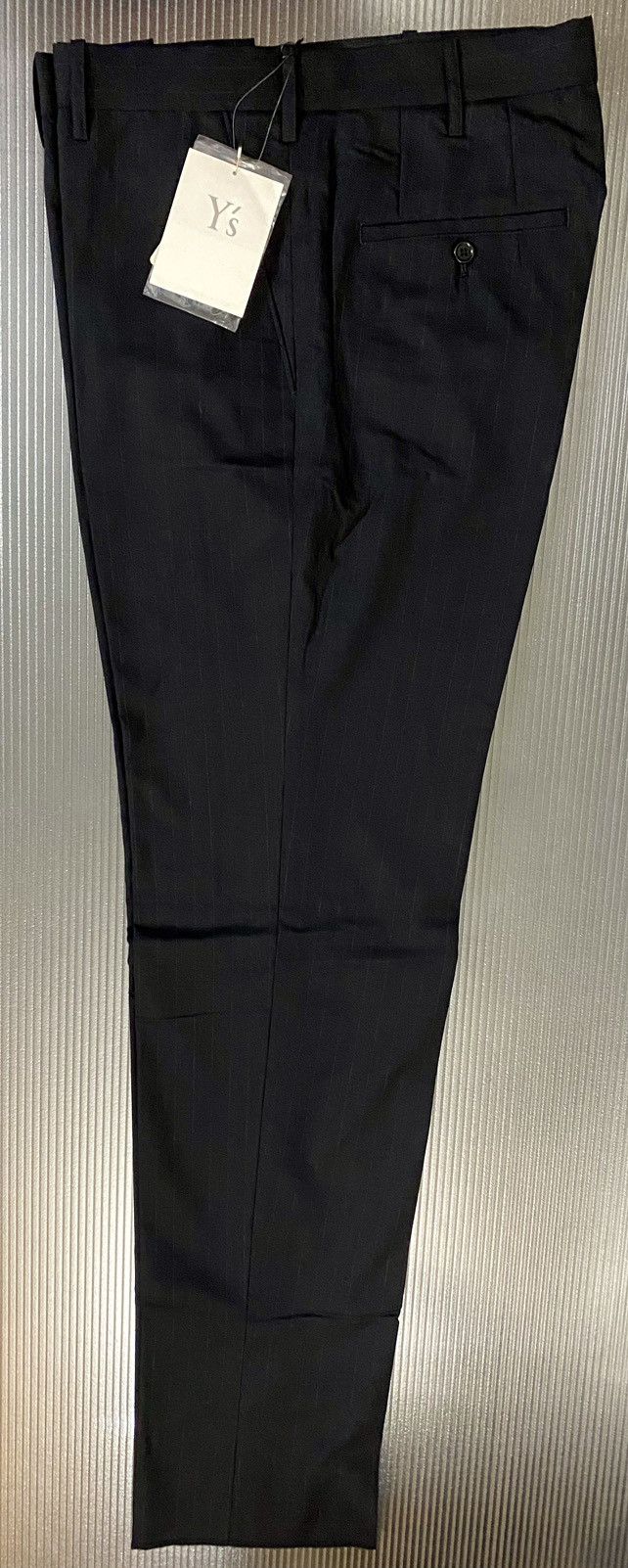 Y's Y’s yohji yamamoto 🇯🇵 Nero mute pinstripe wool slacks 3 NWT Size US 36 / EU 52 - 3 Thumbnail