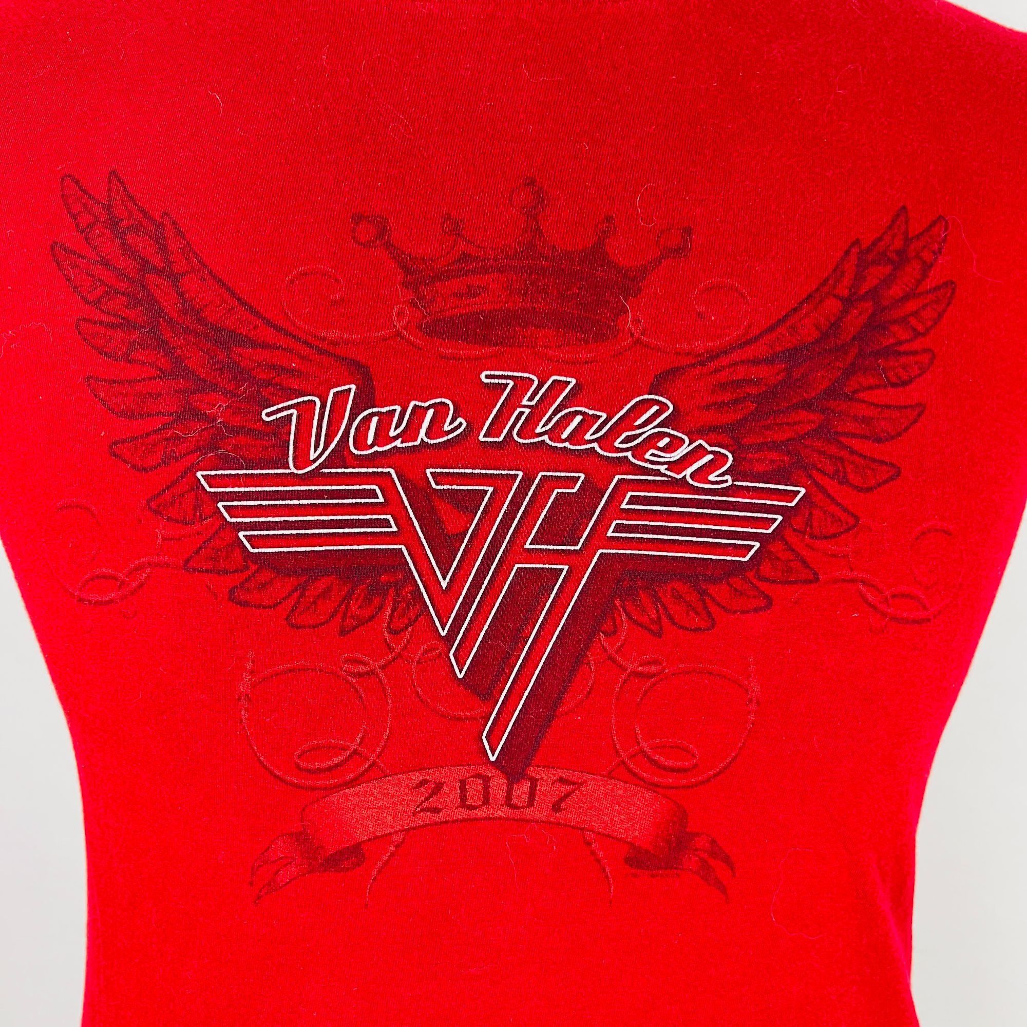 American Apparel Van Halen Logo 2007 Mens L Graphic T-Shirt Shirt (Kids Size) Size US L / EU 52-54 / 3 - 2 Thumbnail