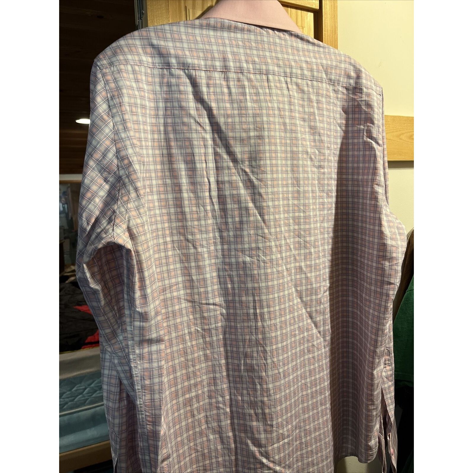 Robert Graham Robert Graham Men’s M 15.5 39 Pink Check Button Cotton Shirt Size US M / EU 48-50 / 2 - 14 Thumbnail