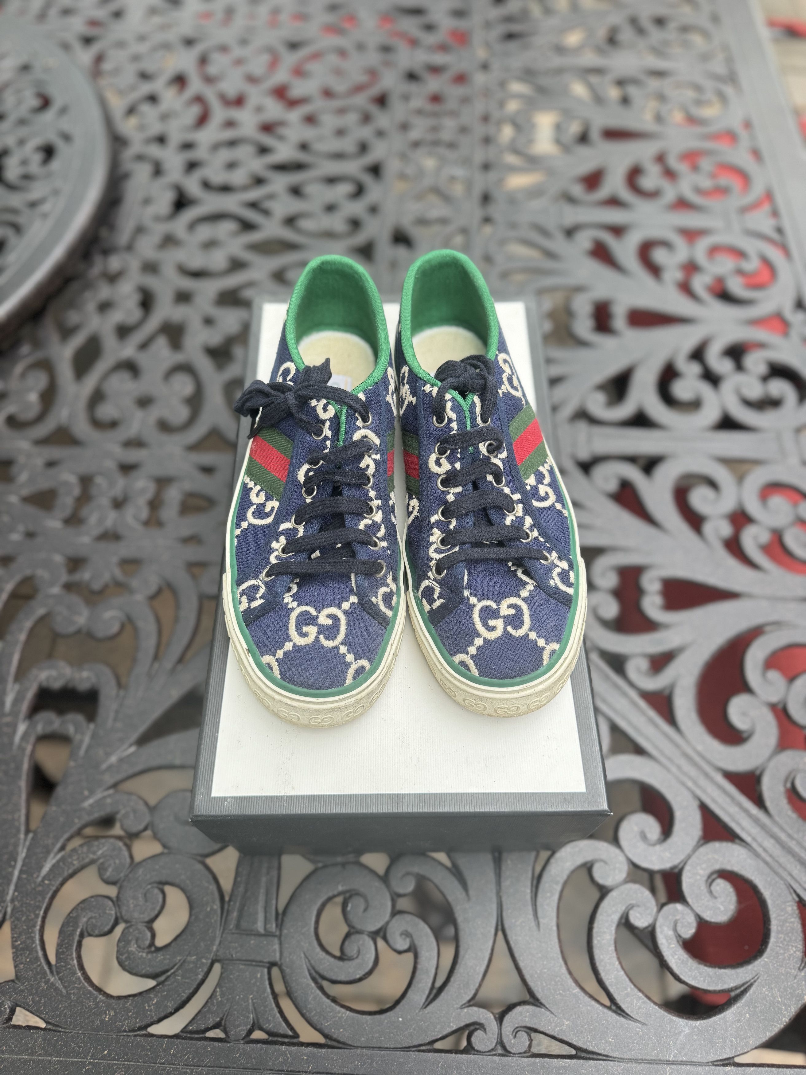 Gucci Gucci canvas tennis sneaker Size US 6 / EU 39 - 2 Thumbnail