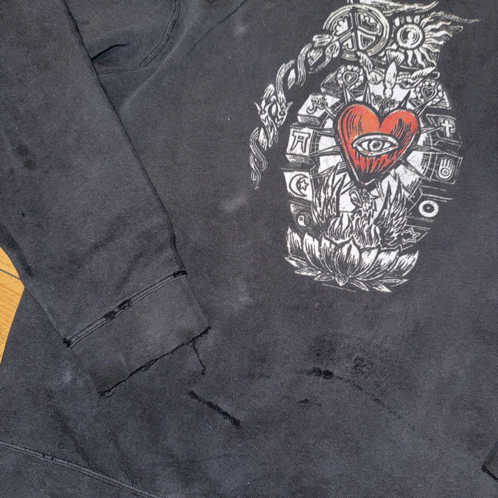 Vintage Vintage Incubus Hoodie Black XL 22x25 Distressed Size US XL / EU 56 / 4 - 8 Thumbnail