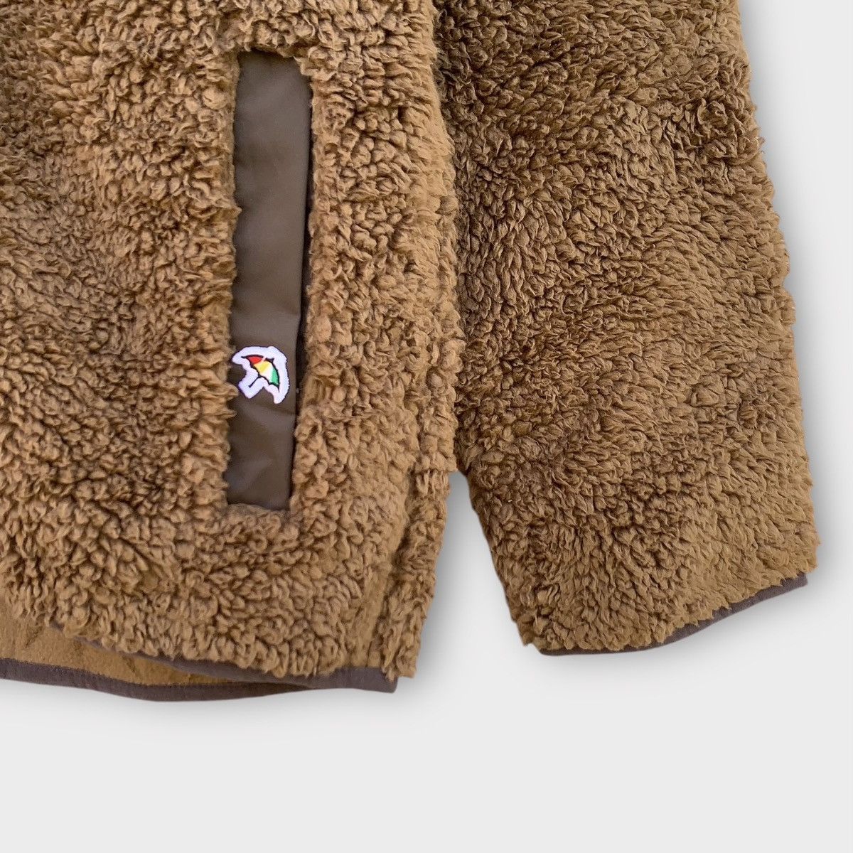 Japanese Brand × Other Fleece Arnold Palmer Brown Cardigan Jacket Size M / US 6-8 / IT 42-44 - 7 Thumbnail
