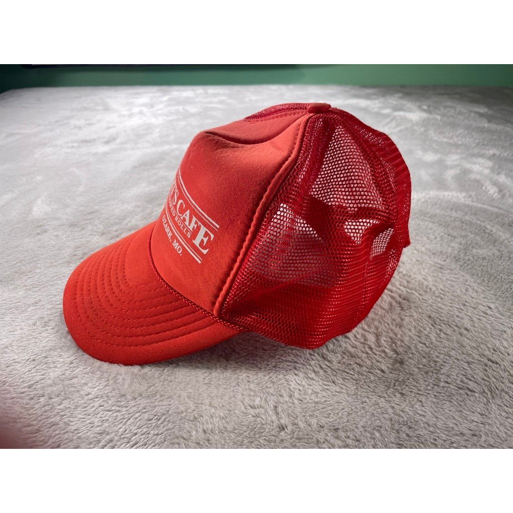 Other Lambert’s Cafe Missouri "Throwed Rolls” Red Trucker Hat Size ONE SIZE - 3 Thumbnail