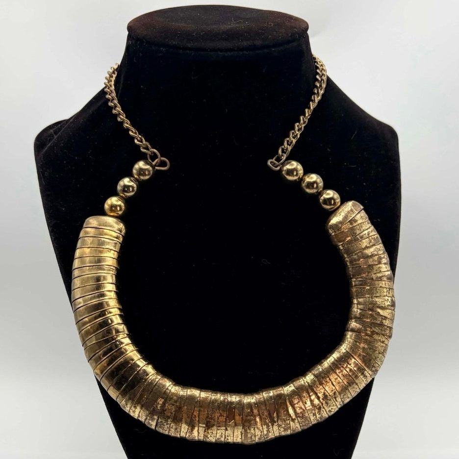 Other Vintage Gold Chunky Necklace Size ONE SIZE - 1 Thumbnail