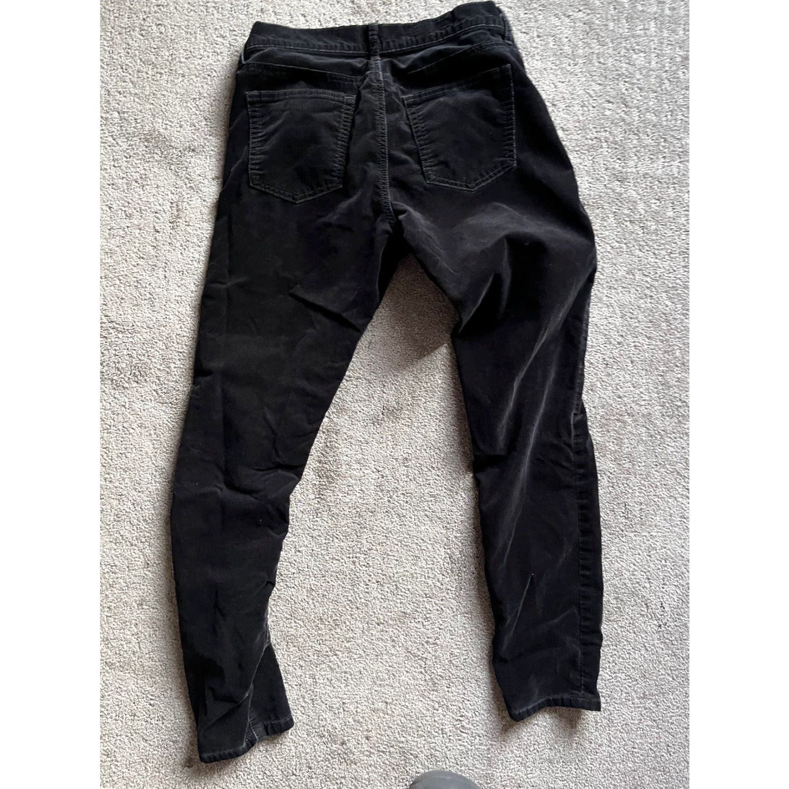 Gap VINTAGE Gap Velvet Legging Jeans Women’s Size 8 / 29" Waist Black Ankle Pants Womens Size 30" / US 8 / IT 44 - 4 Thumbnail