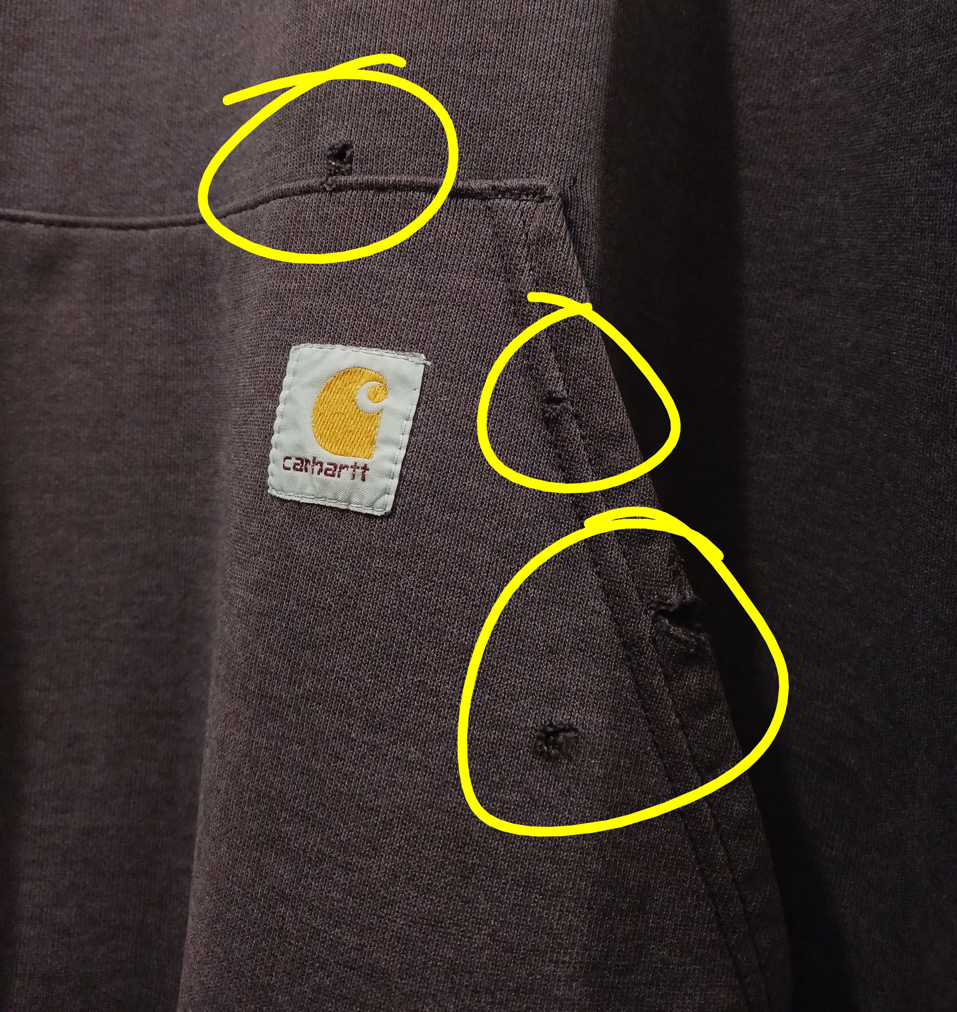Carhartt Carhartt K121 "Faded & Distressed" Midweight Pullover Hoodie Size US XL / EU 56 / 4 - 12 Thumbnail