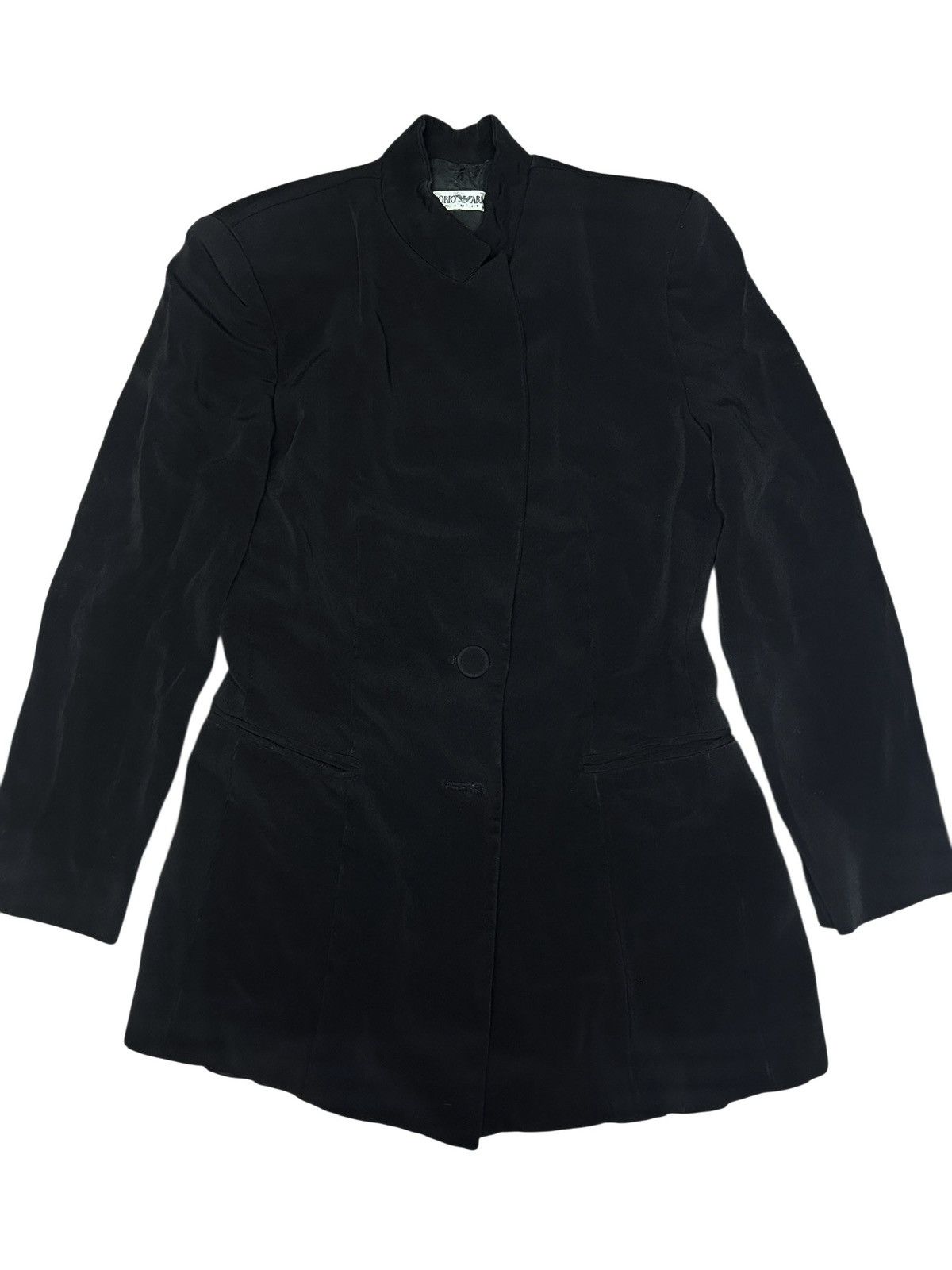 Emporio Armani 90s Fluid Blazer Size S / US 4 / IT 40 - 2 Thumbnail