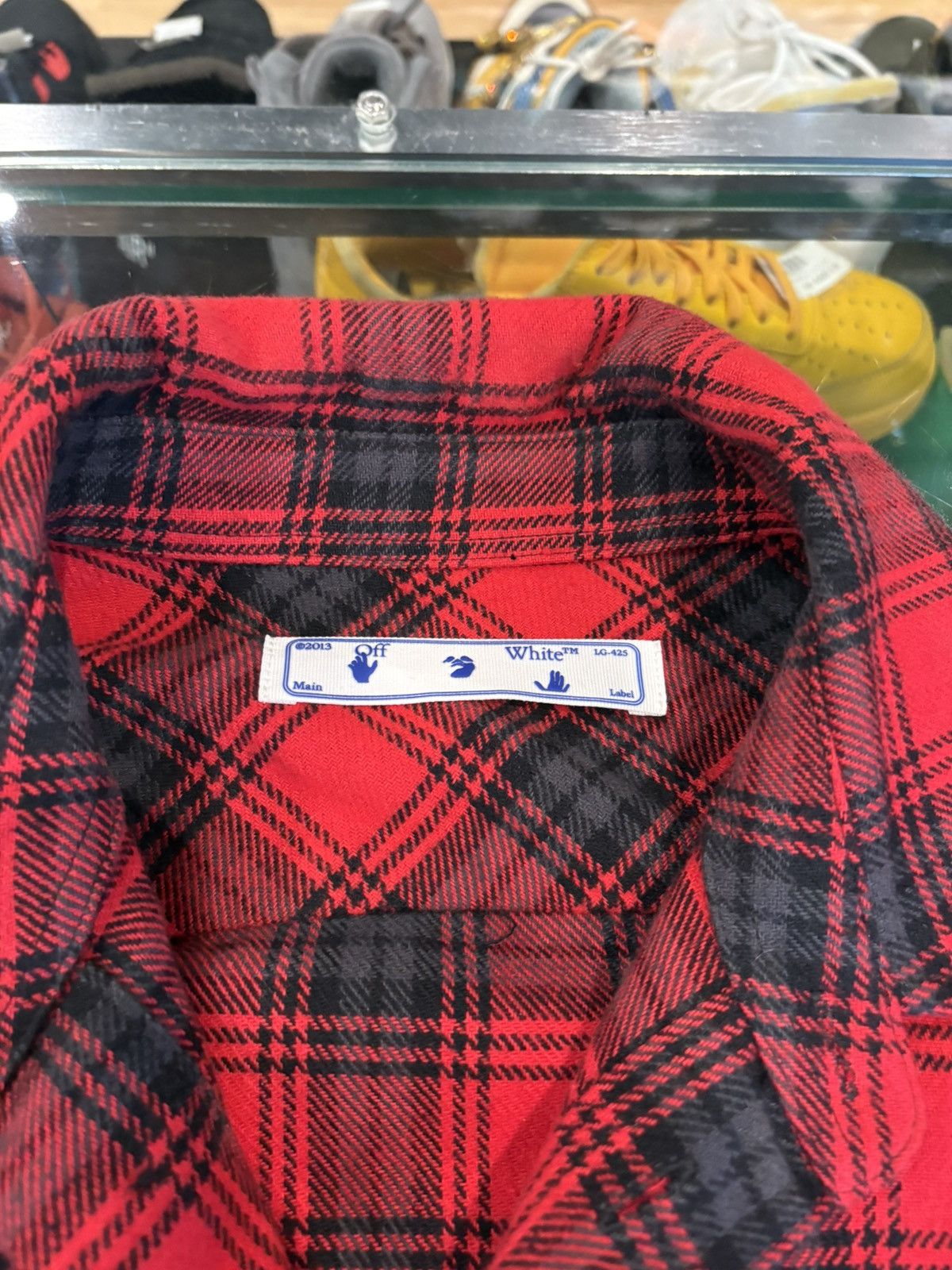 Off-White Off-White Flannel Red Size Medium Size US M / EU 48-50 / 2 - 2 Thumbnail