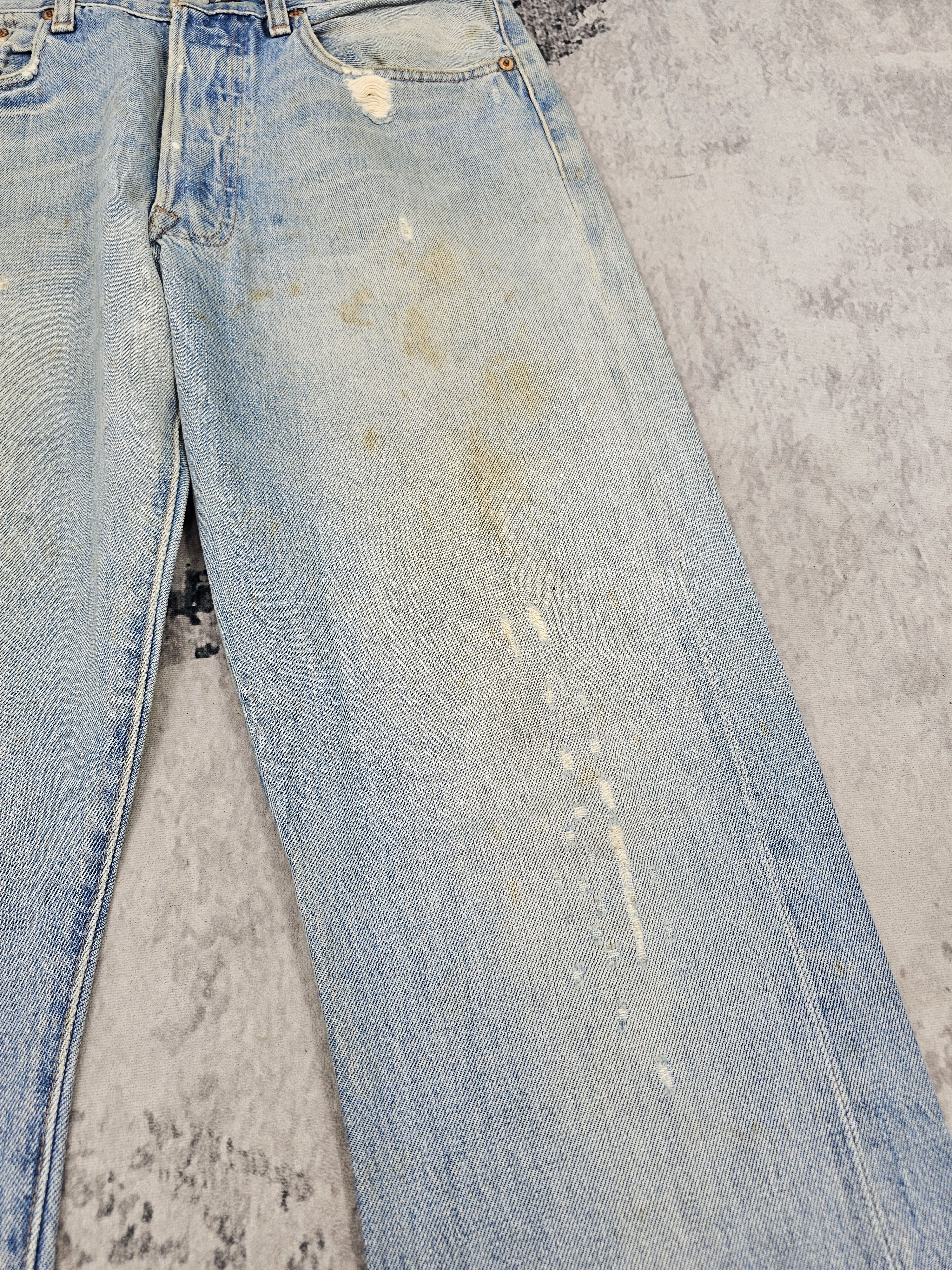 Levi's Vintage Clothing Vtg LEVIS 501 Redline Ripped Rusty Repro Jeans L0442 Size US 33 - 8 Thumbnail