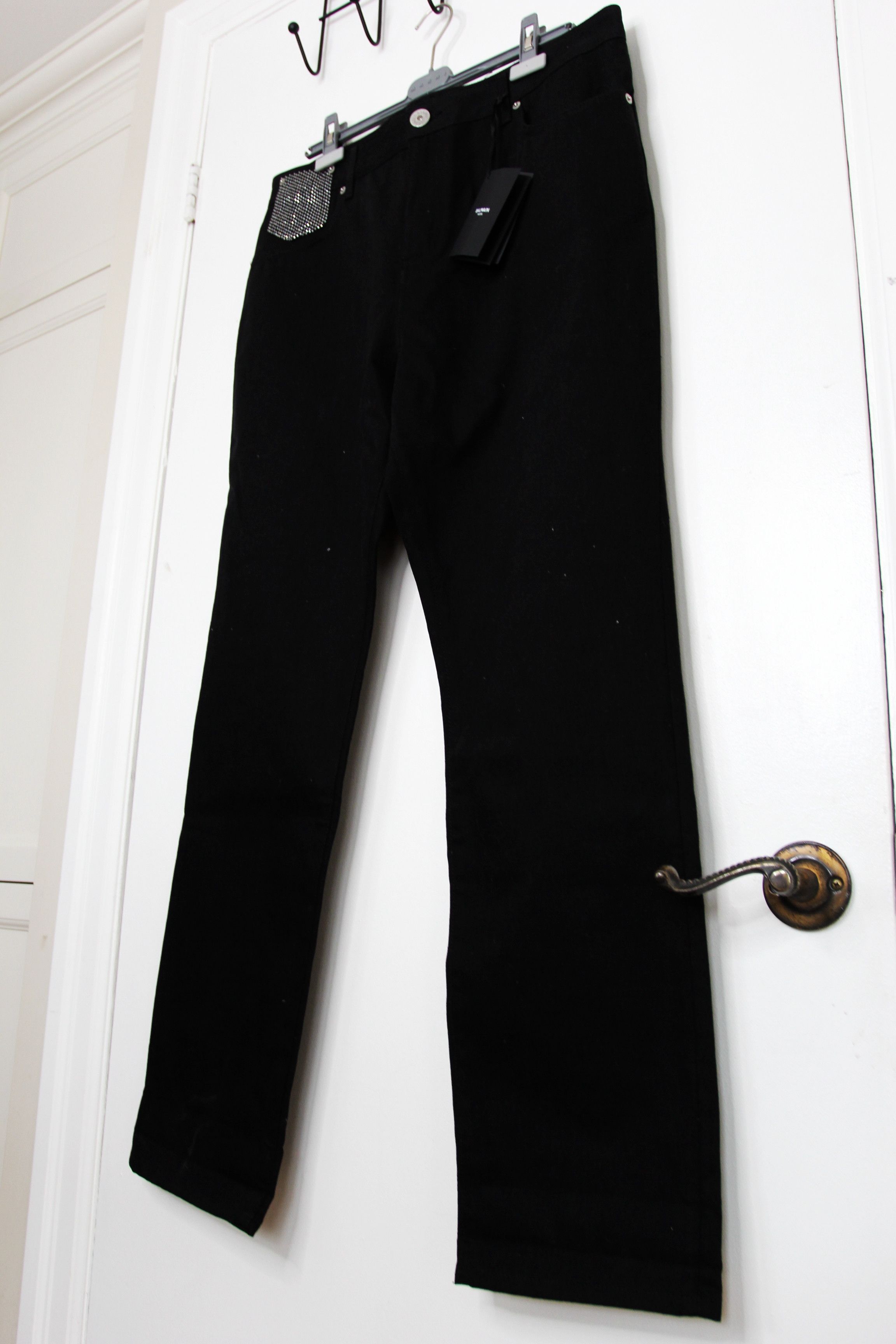 Balmain BNWT AW23 BALMAIN STRAIGHT LEG RHINESTONES JEANS 36 Size US 36 / EU 52 - 5 Thumbnail