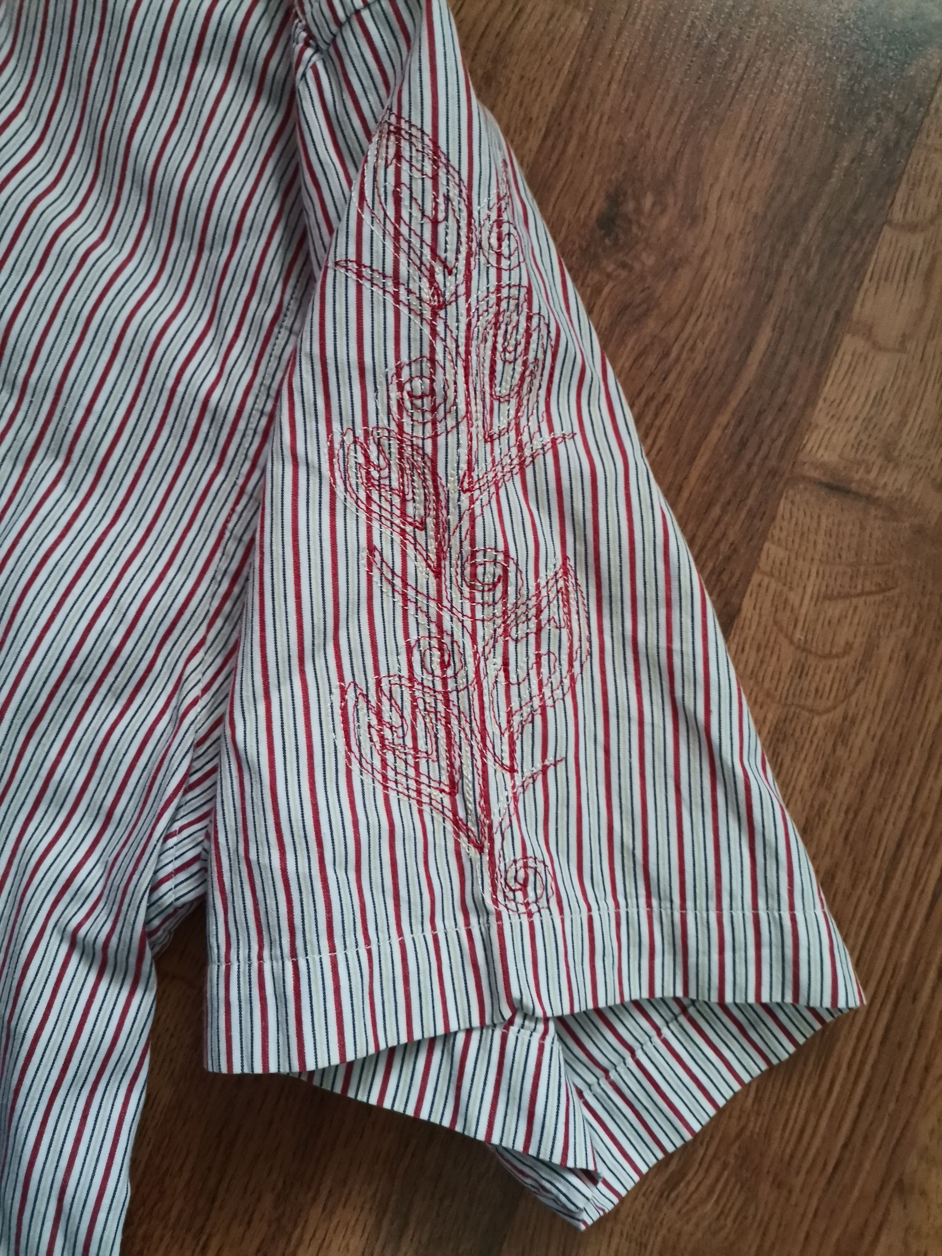Tommy Hilfiger Tommy Hilfiger Floral Striped Shirt Size US XL / EU 56 / 4 - 3 Thumbnail