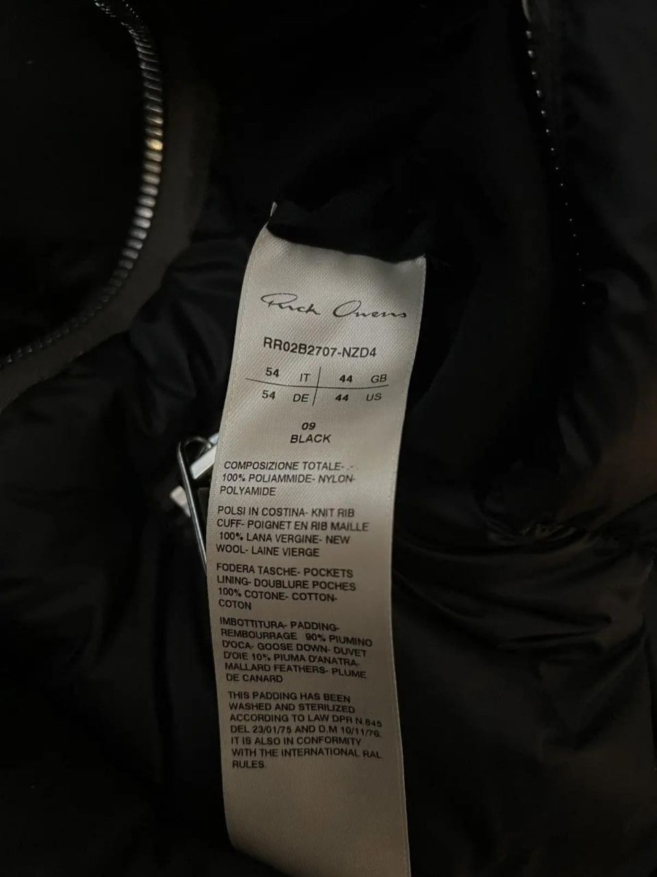 Rick Owens × Rick Owens Drkshdw Rick Owens Gimp Down jacket Size US L / EU 52-54 / 3 - 6 Thumbnail