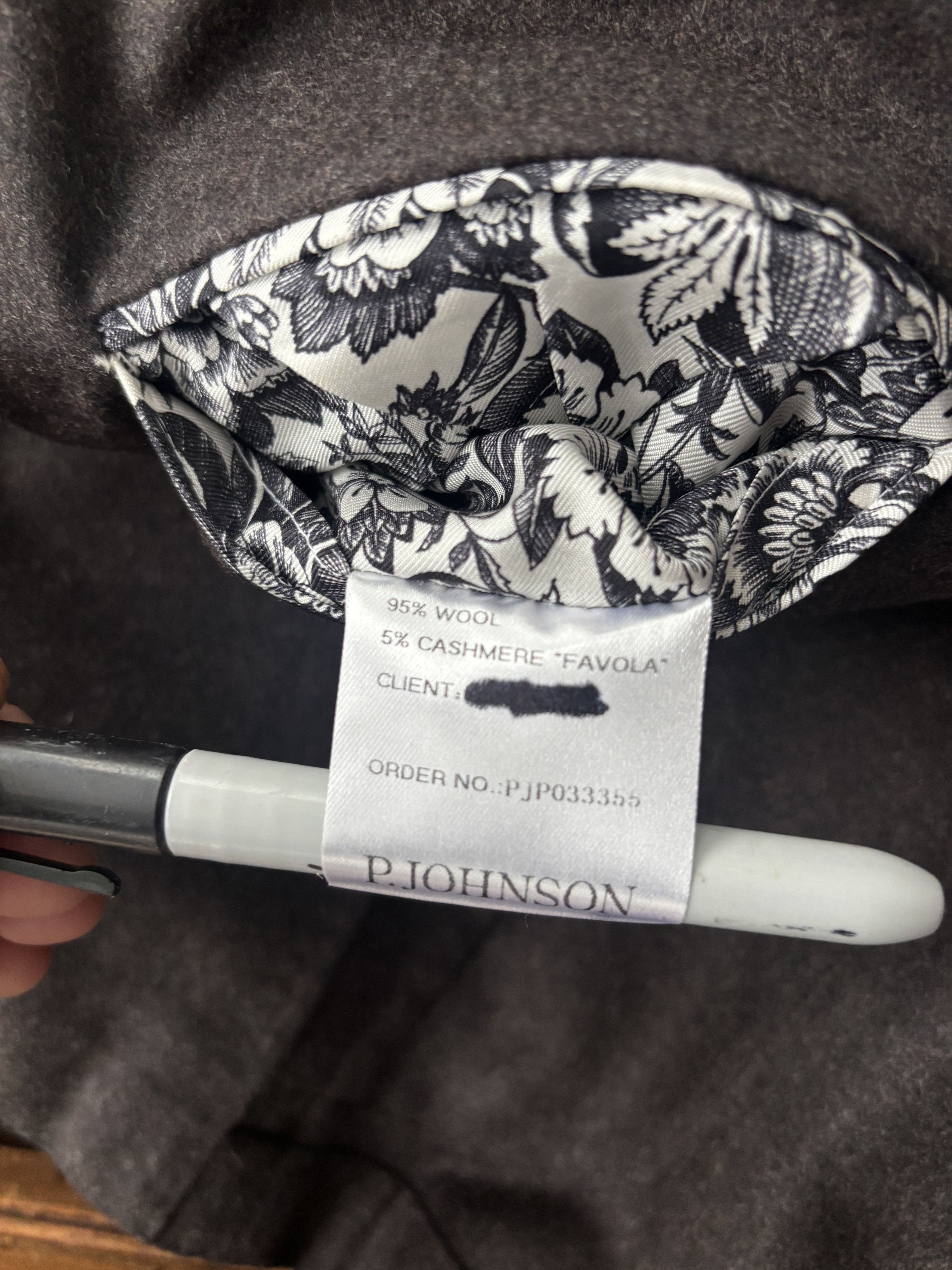 P. Johnson P Johnson MTM Flannel SportCoat Size 40R - 13 Thumbnail