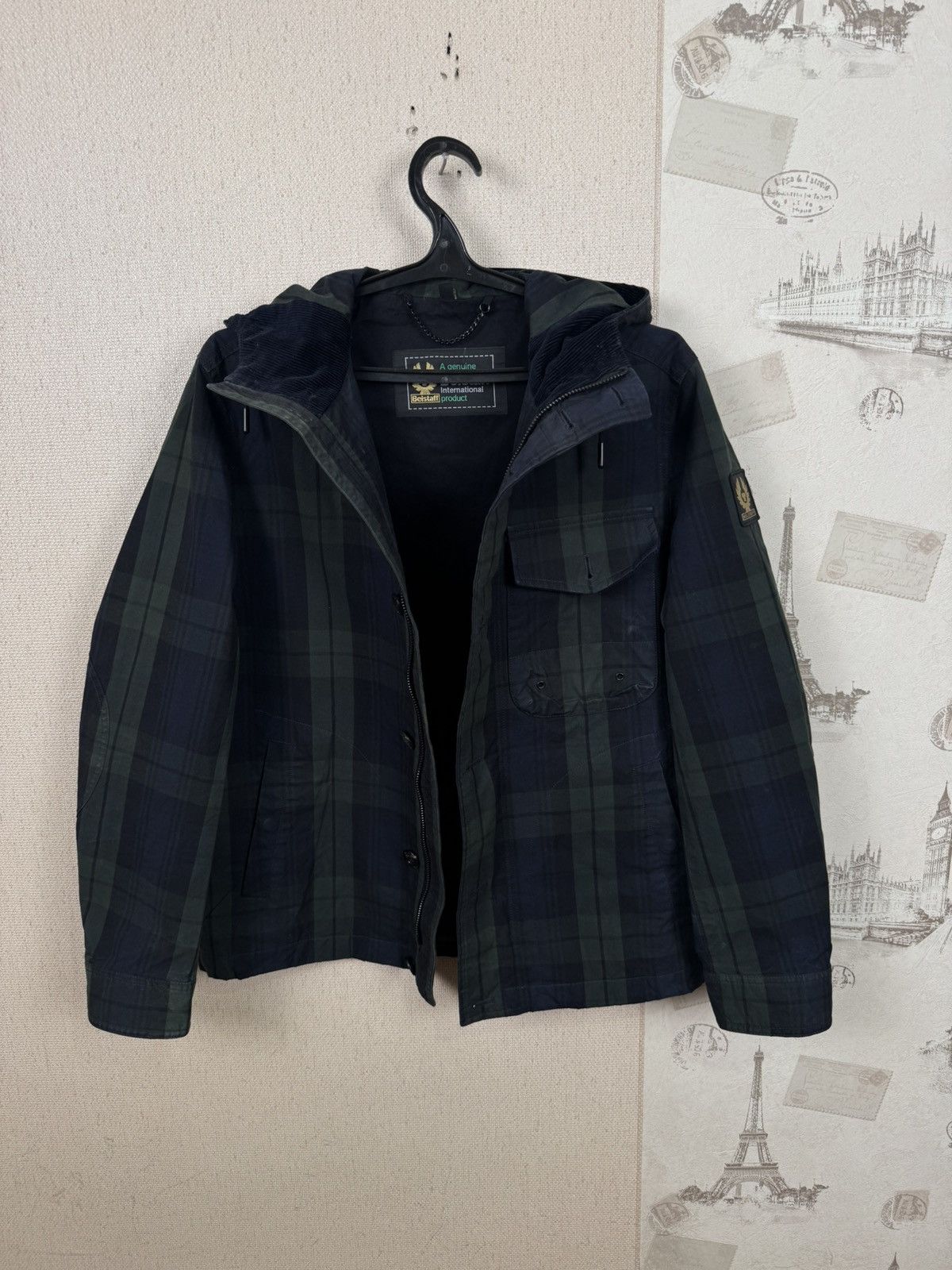Belstaff Belstaff Watchman Wax Jacket Raincoat Checked Mens M Size US M / EU 48-50 / 2 - 6 Thumbnail