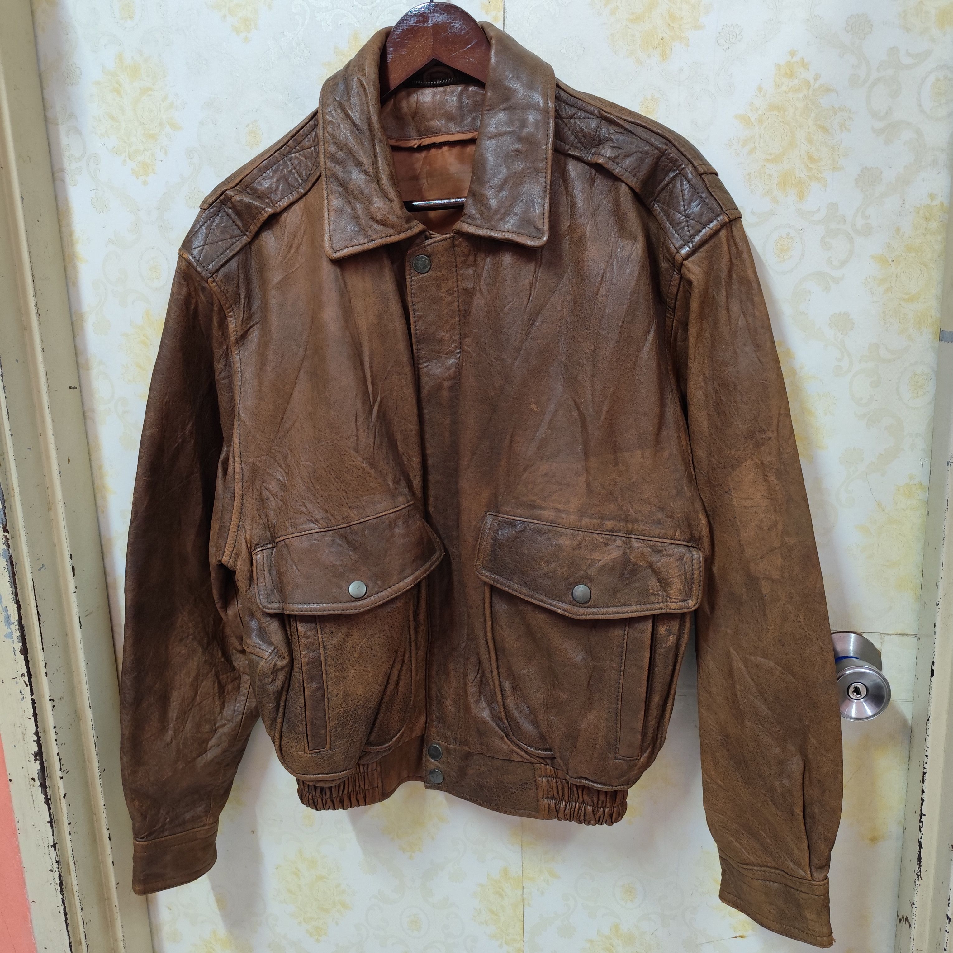 Vintage VINTAGE SHEEPSKIN BOMBER JACKET Size US S / EU 44-46 / 1 - 2 Thumbnail