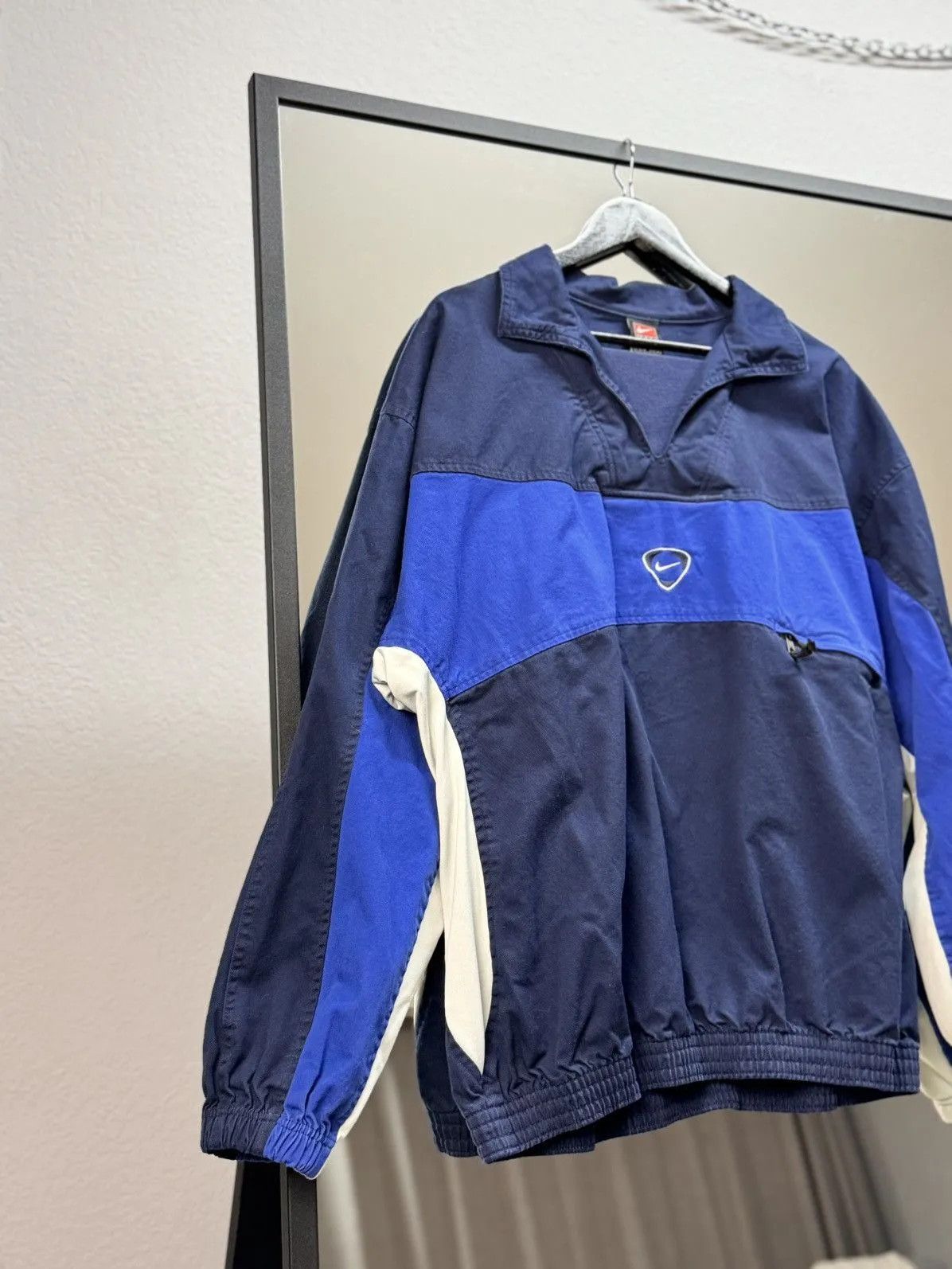 Nike × Vintage Vintage Nike Football Jacket Training Regby 90s Size US XL / EU 56 / 4 - 4 Thumbnail