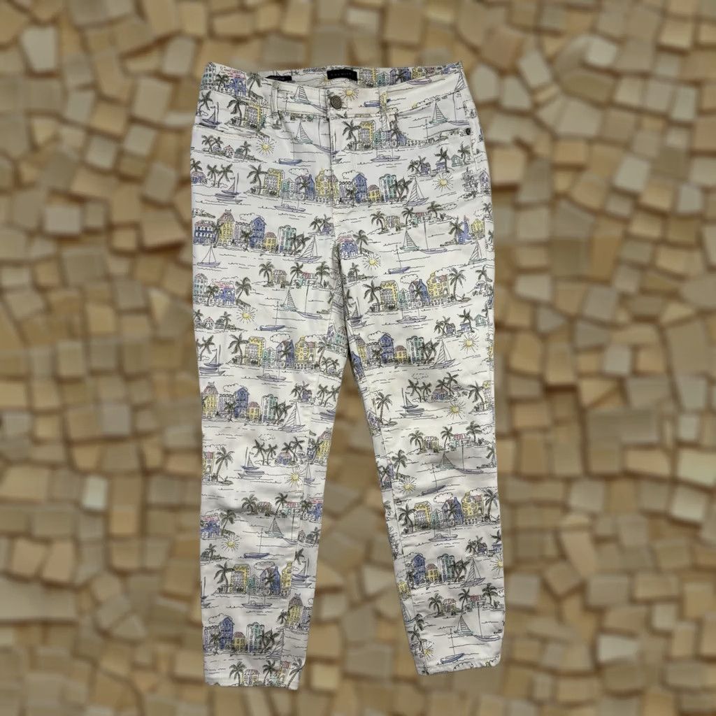 Talbots Talbots Pants - Talbots Jegging Beach Crop Paisley 6 Women Multicolor Tapered Stretch Pockets Regular Size 28" / US 6 / IT 42 - 1 Thumbnail