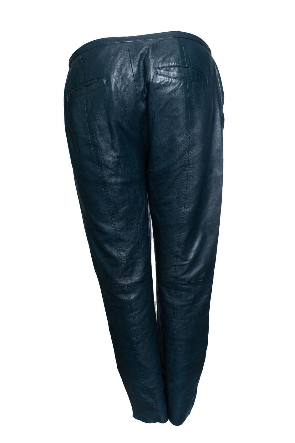 forte_forte Forte Forte, emerald green leather pantalon Size 30" / US 8 / IT 44 - 2 Thumbnail