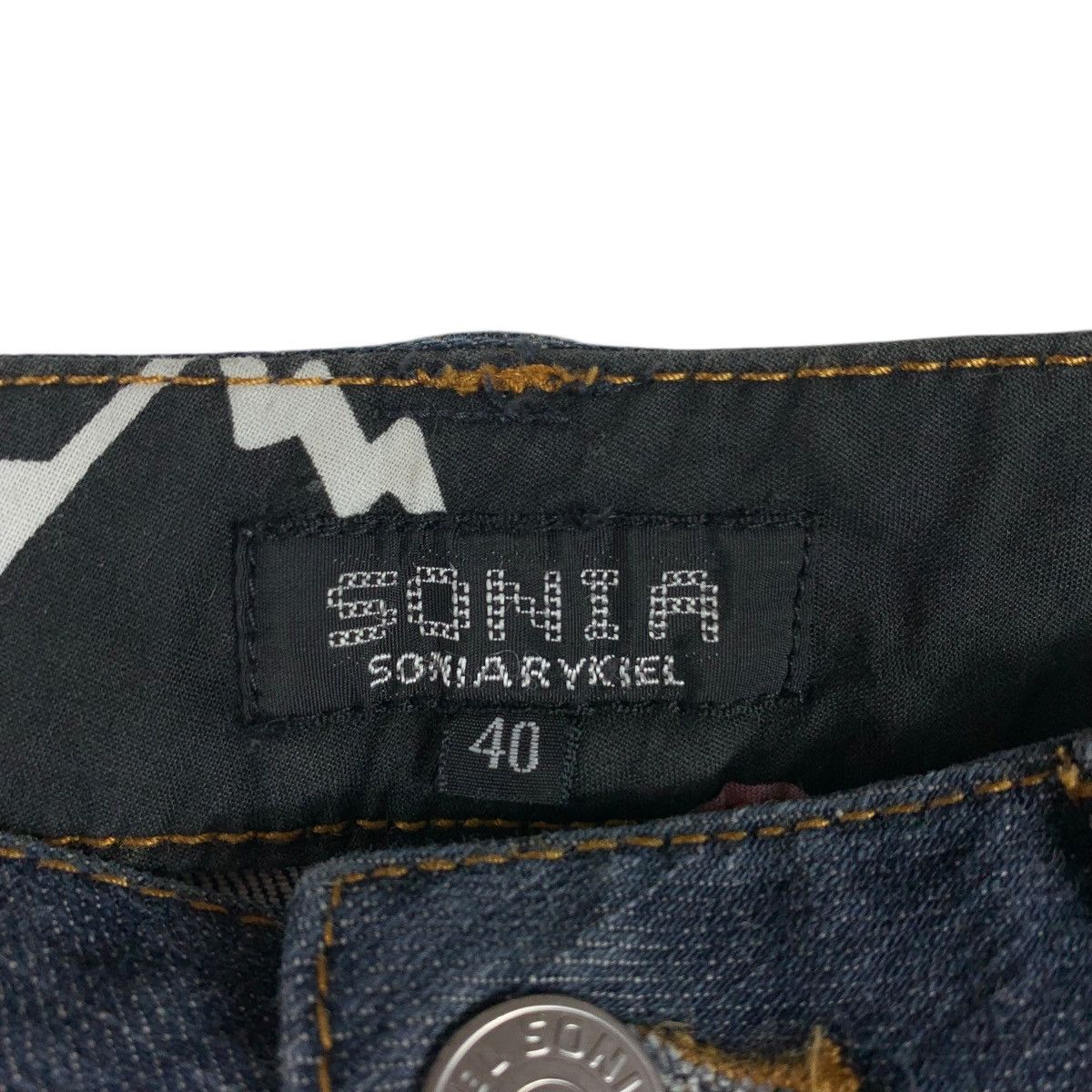 Sonia Rykiel × Vintage Vintage SONIA RYKIEL women blue jeans Size 29" - 3 Thumbnail