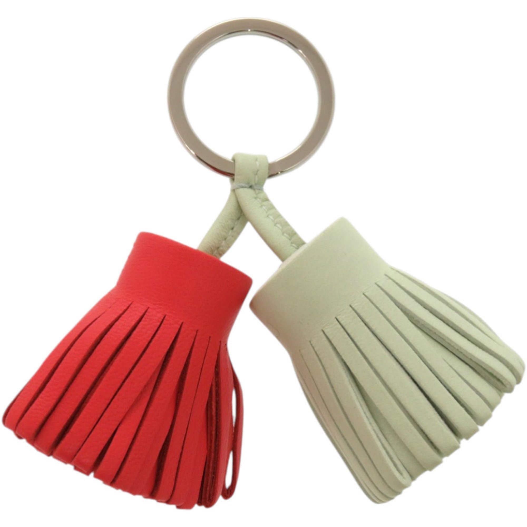 Like new Hermes Carmen Unodos Anjo Miro Vert Fizz Keychain 0059HERMES
