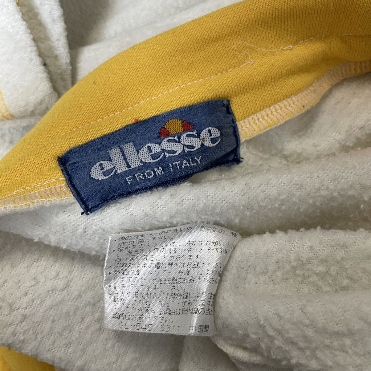 Ellesse VINTAGE 70s-80s ELLESE SPELL OUT LONG SLEEVE FLEECE SWEATER Size US L / EU 52-54 / 3 - 16 Thumbnail
