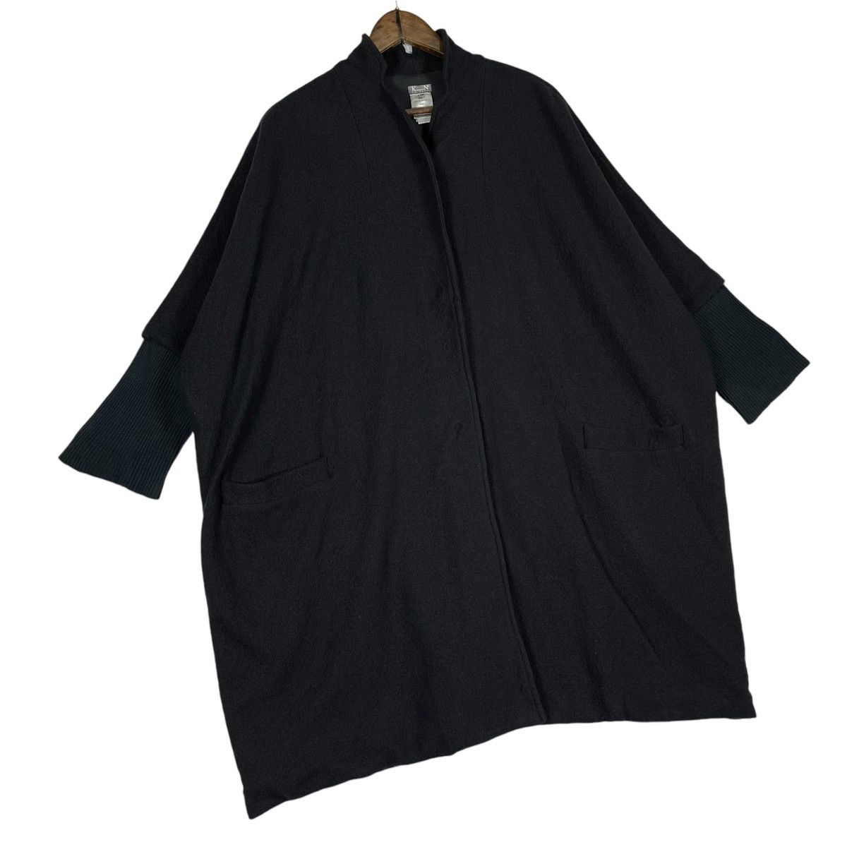 Other Kristensen DU NORD Black Cashmere Wool Oversized Coat Size M / US 6-8 / IT 42-44 - 12 Thumbnail