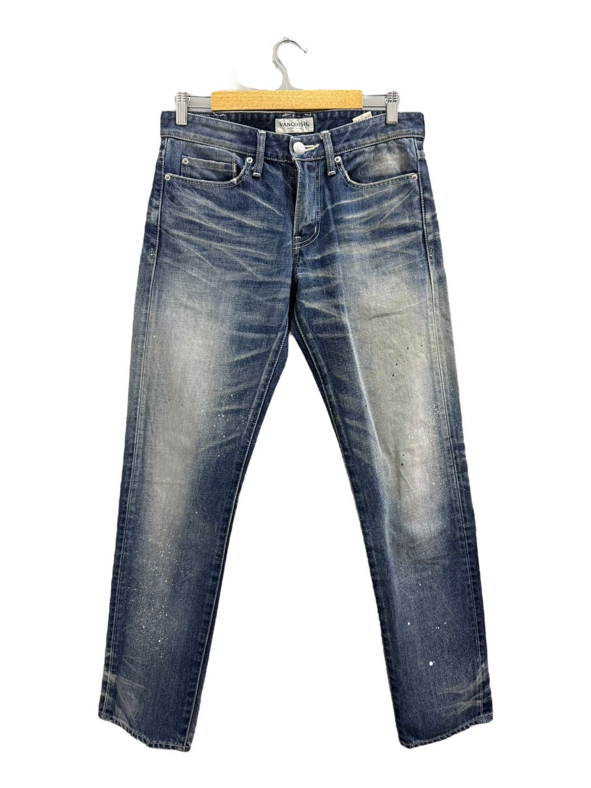 Japanese Brand × Vanquish VANQUISH JAPANESE BRAND SPLATTERED PAINT DENIM PANTS SIZE 32 Size US 32 / EU 48 - 1 Thumbnail