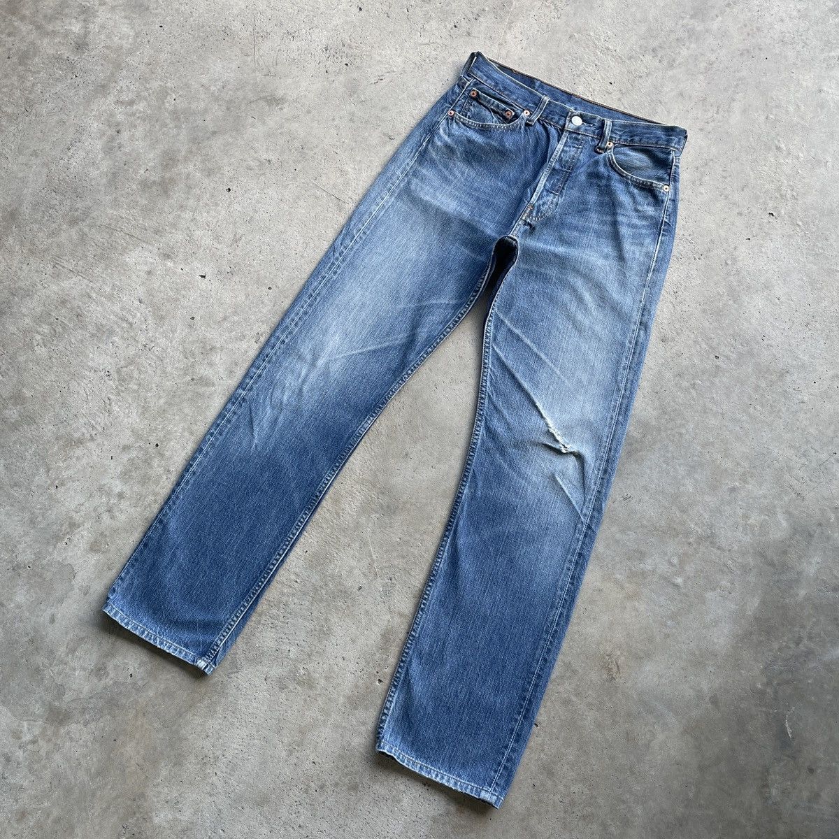 Levi's W29💥 Vintage Levi’s 501 Faded Jeans Denim Pants Distressed Size US 29 - 2 Thumbnail