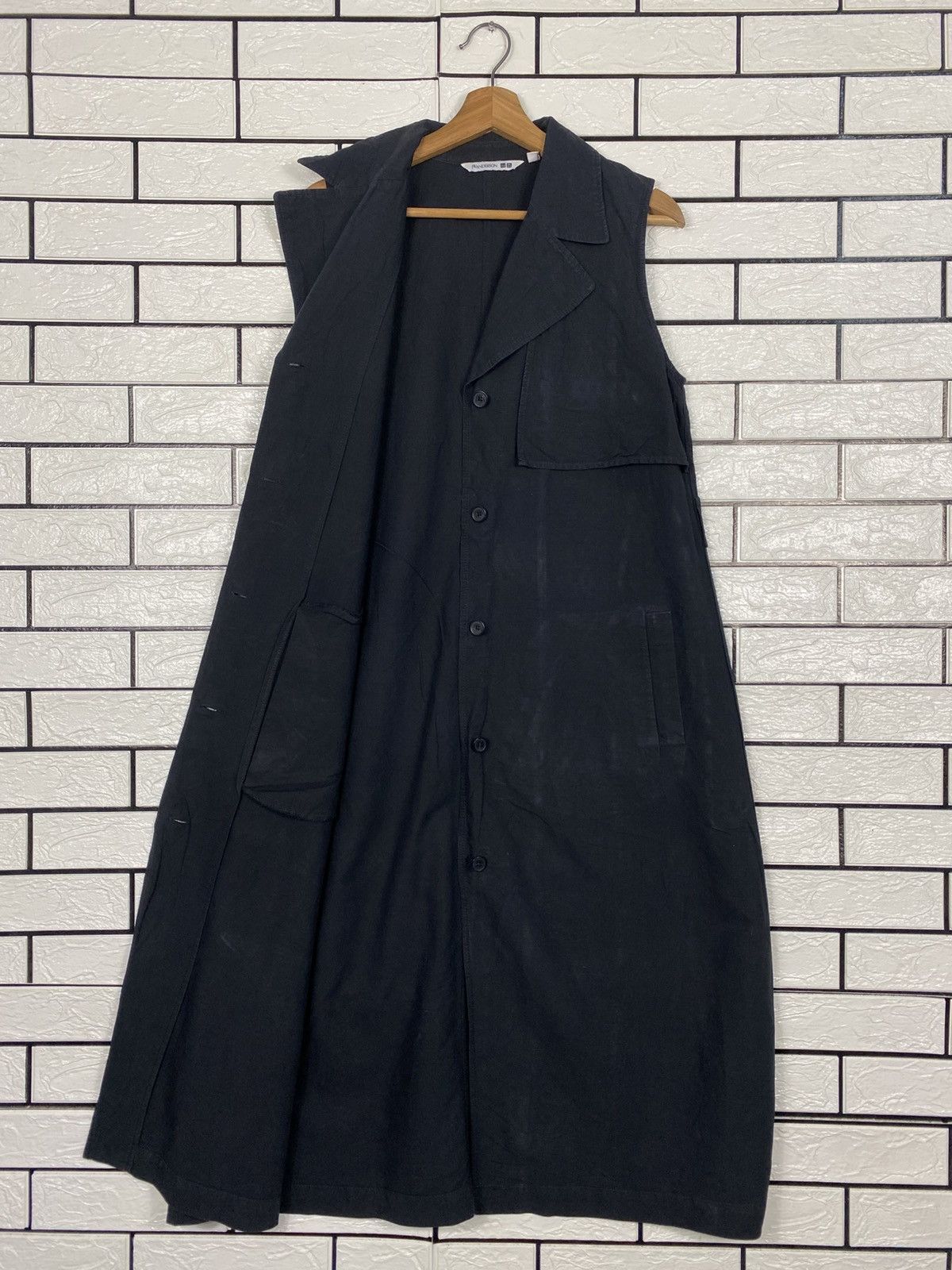 JW Anderson 📌Rich Black Long Jacket Sleeveless Uniqlo JW Anderson Size US M / EU 48-50 / 2 - 13 Thumbnail