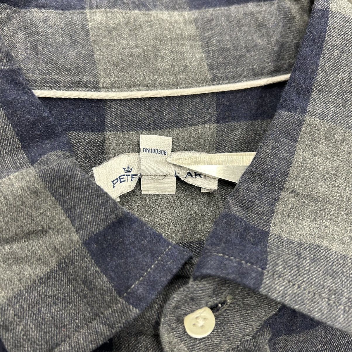 Designer × Peter Millar Peter Millar Shirt Mens Size XL Button Up Plaid Blue L/S Size US XL / EU 56 / 4 - 3 Thumbnail