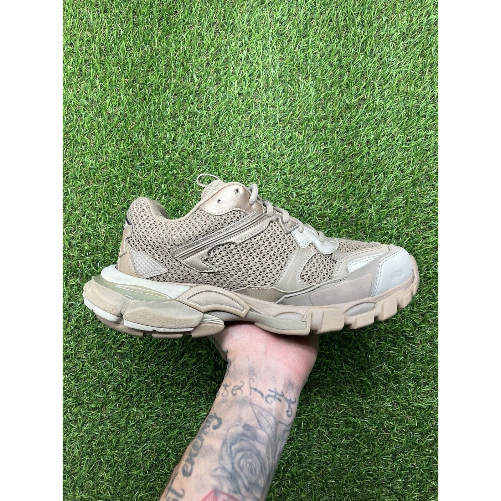 Balenciaga Balenciaga Track.3 ' Beige ' Size US 5.5 / EU 38 - 11 Thumbnail