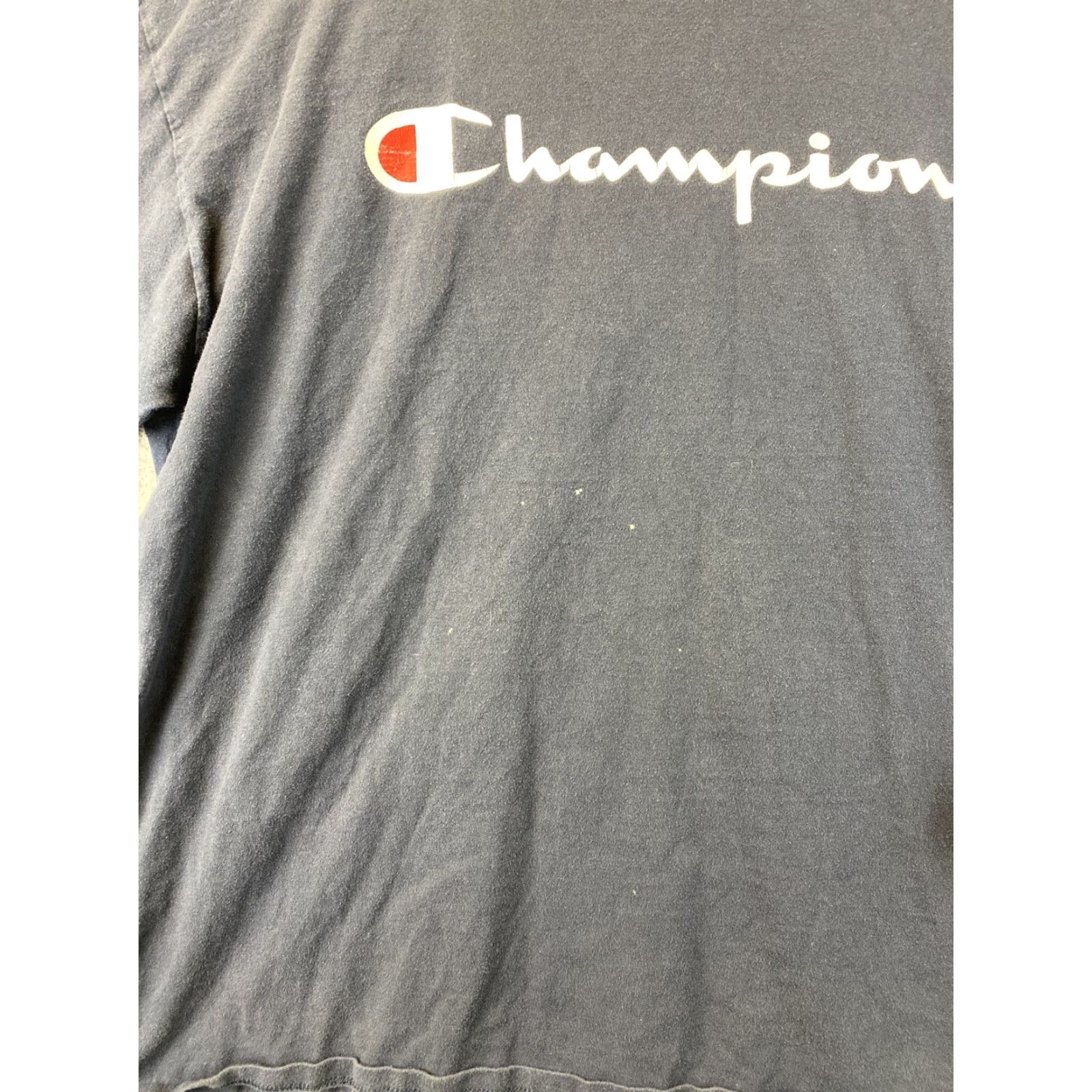Champion Champion T-Shirt Shirt Crew Neck Mens XL Navy 82-19 | 100% Cotton Basic Tee Short Sleeve Regular Fit Men’s Shirt Size US XL / EU 56 / 4 - 3 Thumbnail