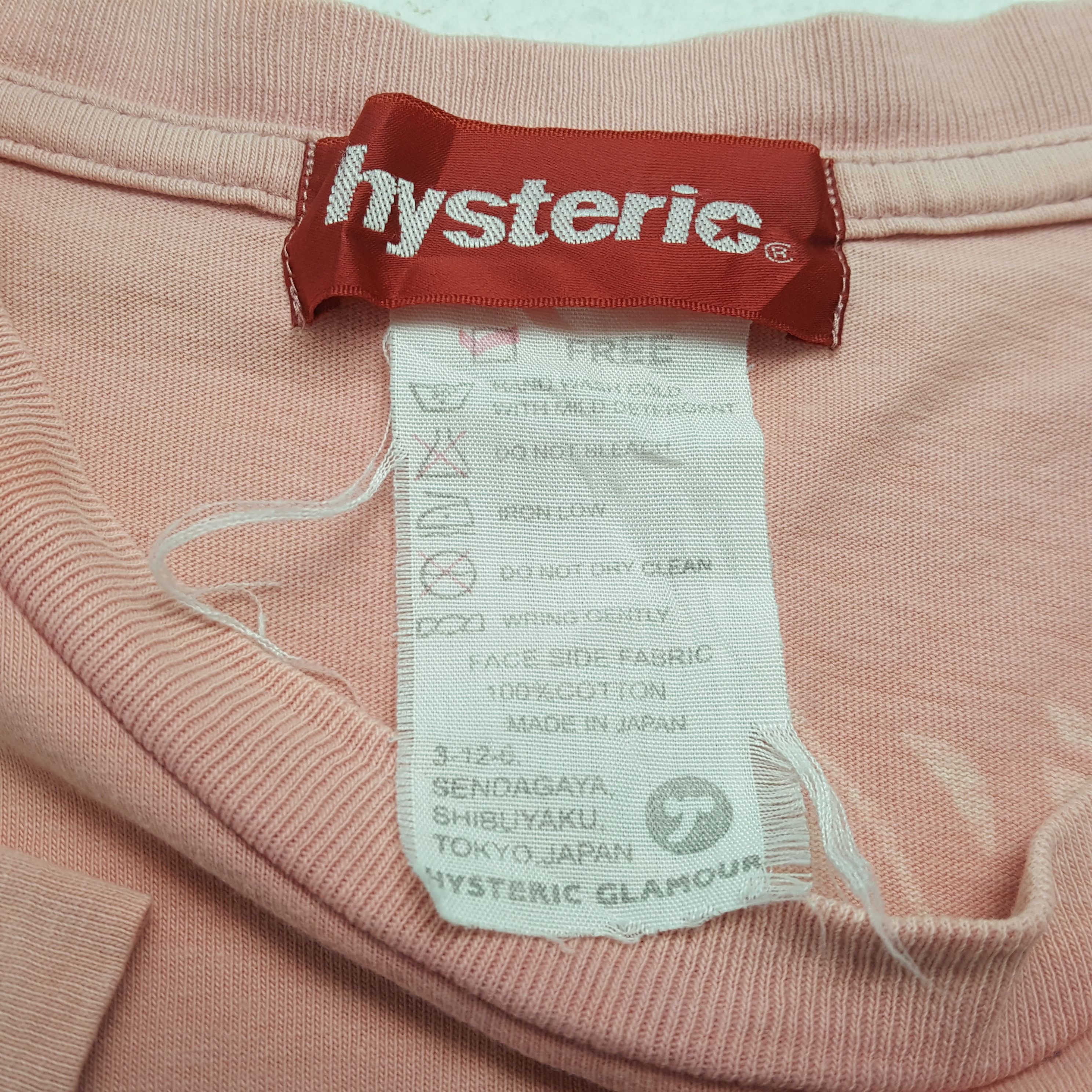 Hysteric Glamour × Japanese Brand × Vintage Vintage HYSTERIC GLAMOUR Japanese Fashion Brand T-Shirts Size XS / US 0-2 / IT 36-38 - 8 Thumbnail