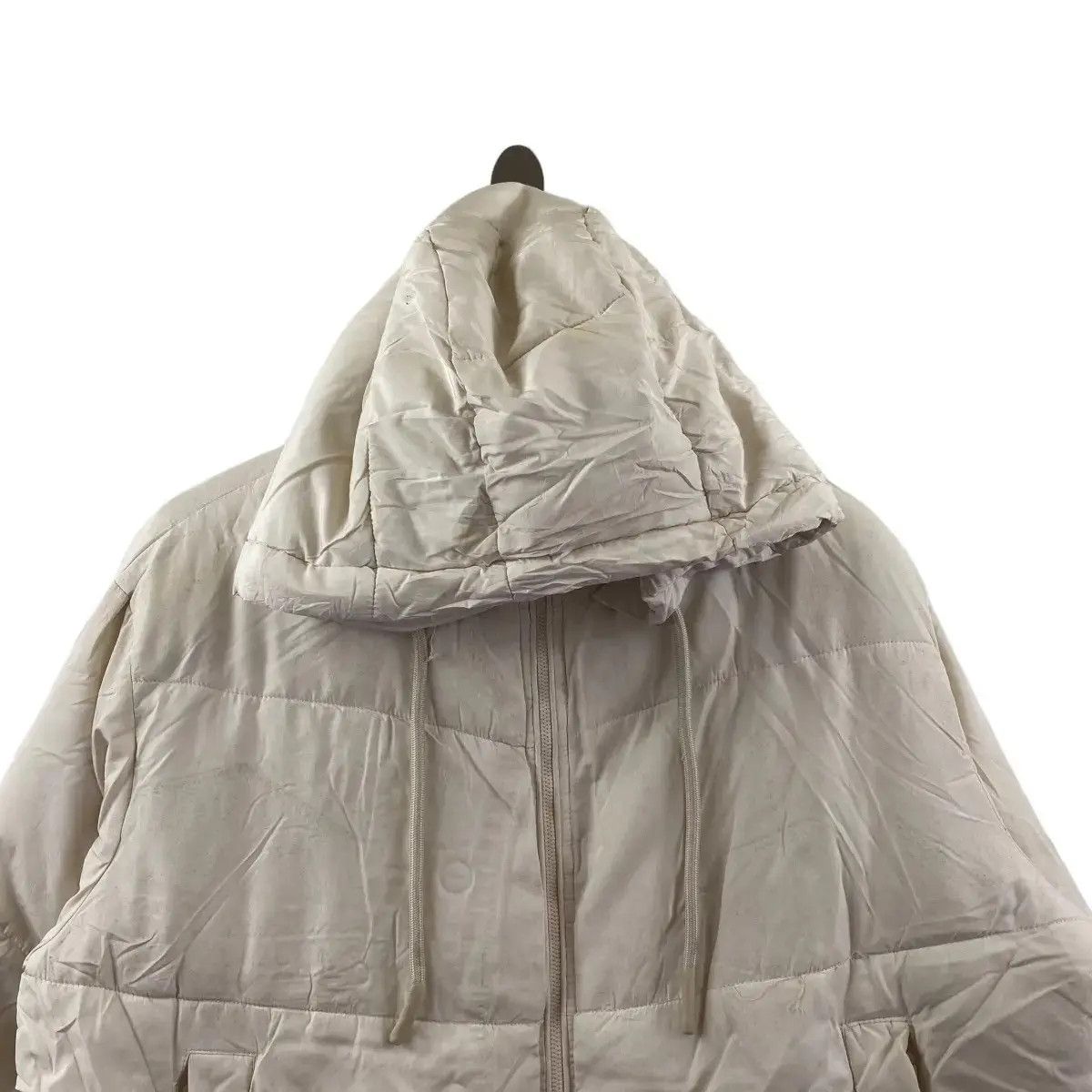 Zara ZARA COLLECTION Beige Puffer Down Jacket Hoodie Windbreaker Size L / US 10 / IT 46 - 5 Thumbnail