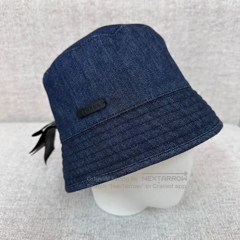 Prada Prada SizeS Triangle-marked fisherman's hat Size ONE SIZE - 4 Thumbnail
