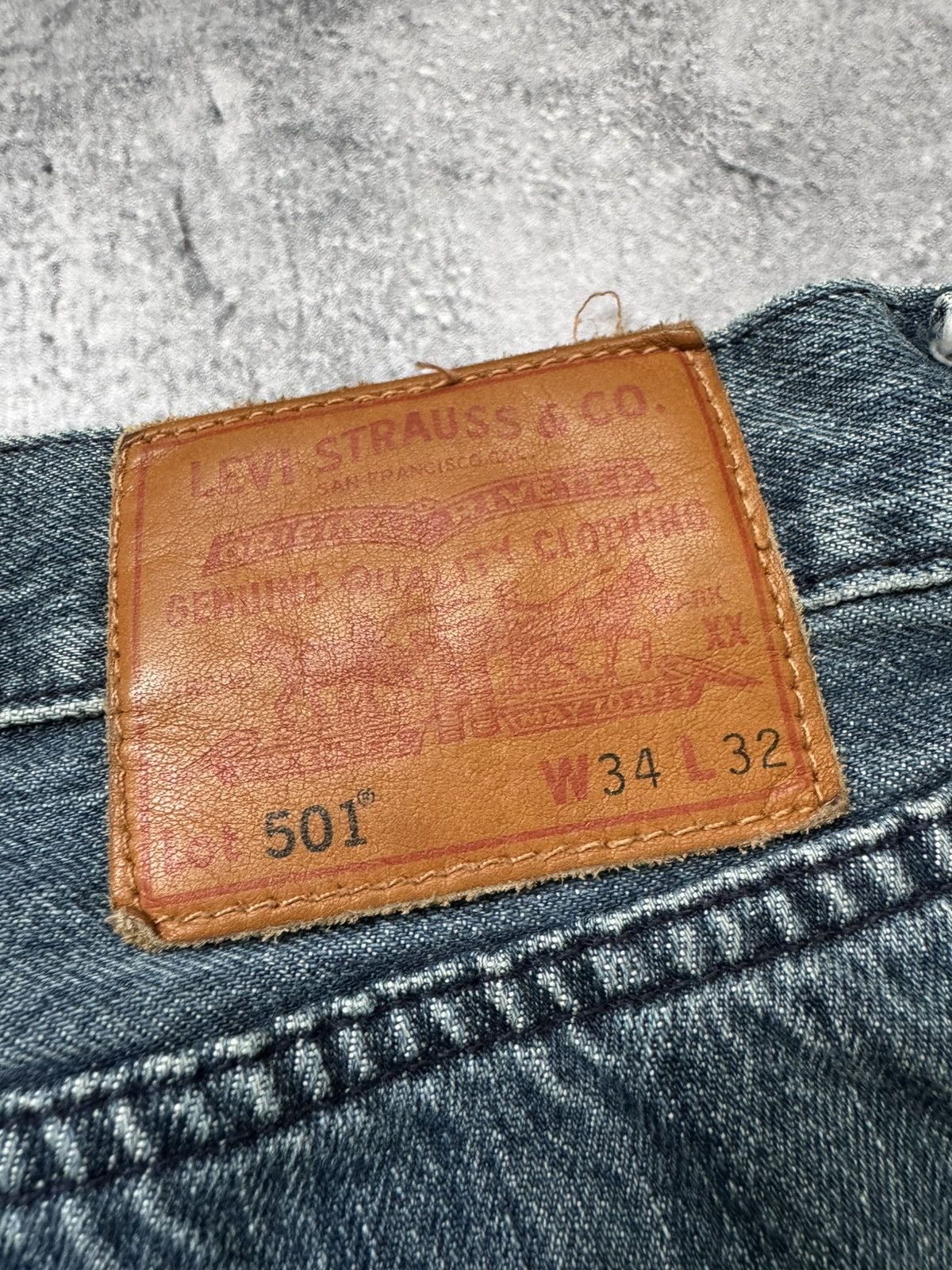 Levi's × Vintage Vintage Levi’s 501 Faded Blue Jeans 34x32 Size US 34 / EU 50 - 4 Thumbnail