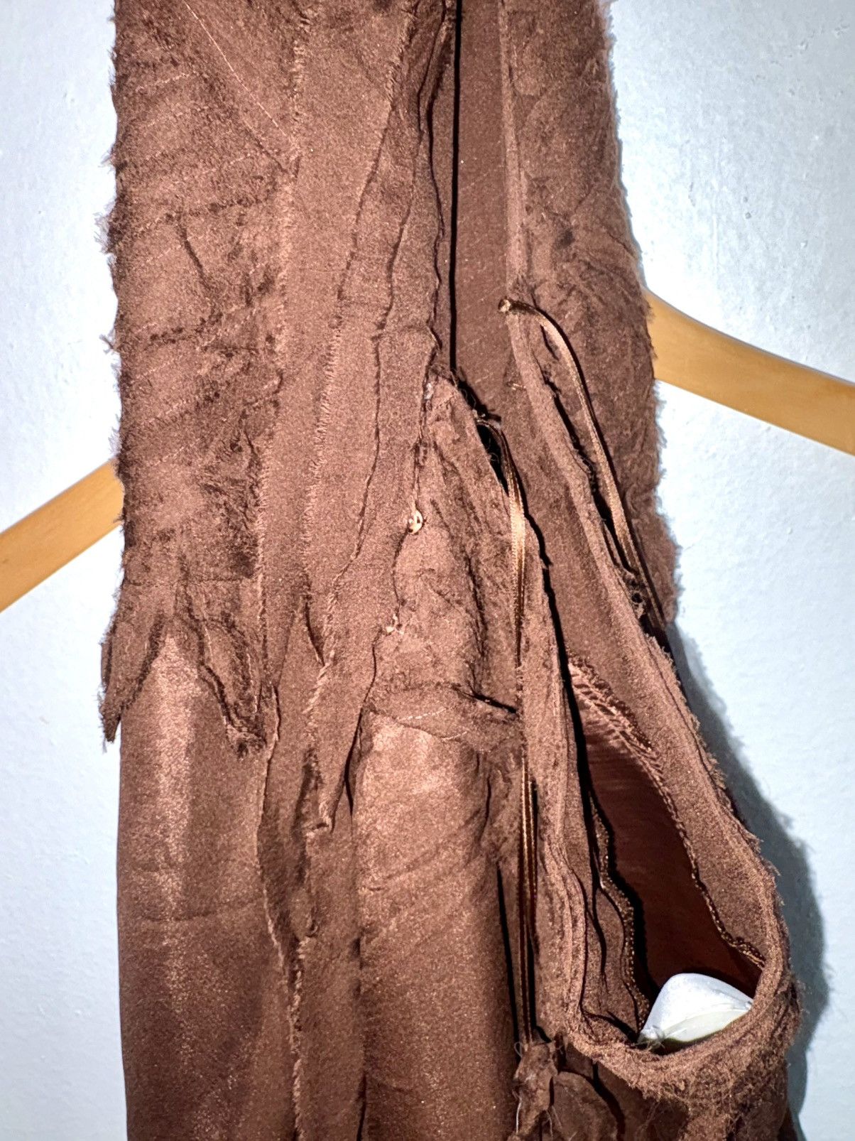 Alberta Ferretti Philosophy by Alberta Ferretti Silk Georgette Dress raw edge Size XS / US 0-2 / IT 36-38 - 6 Thumbnail