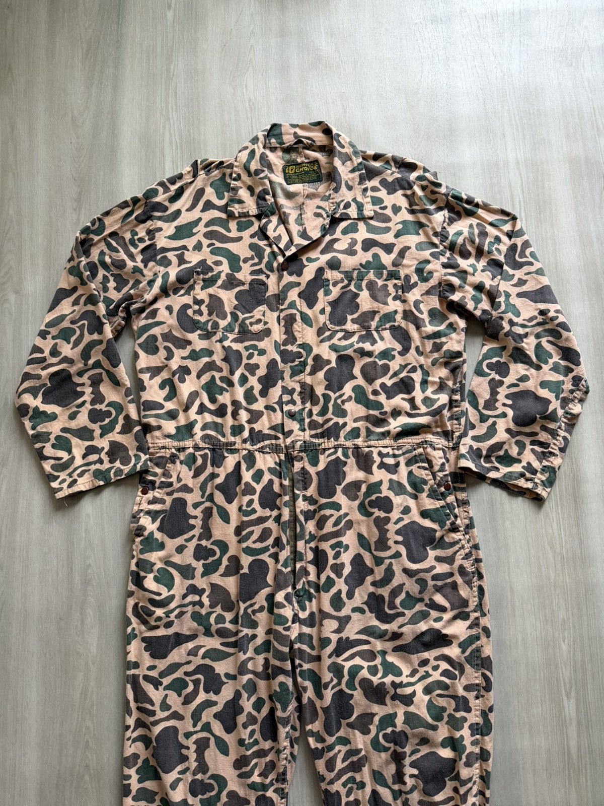 Vintage Vintage 70s 8Os Hunter's Choice Coveralls Duck Camo Sz 2XL Size US XXL / EU 58 / 5 - 2 Thumbnail