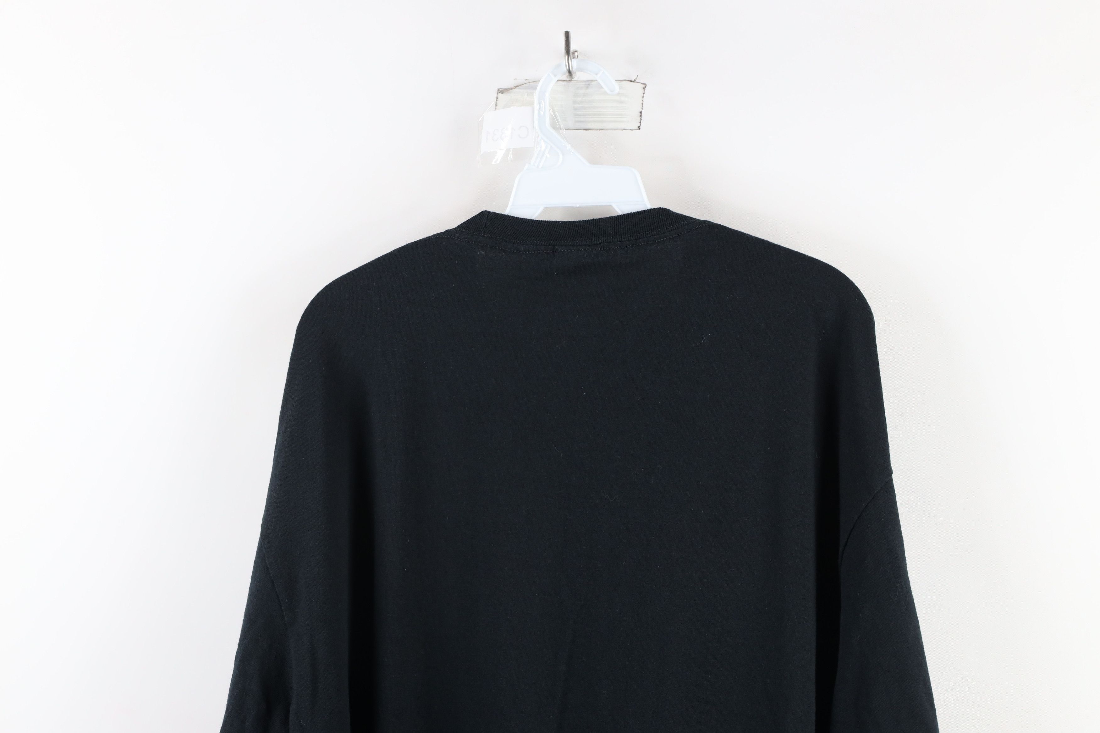 Vintage Vintage 90s Streetwear Long Sleeve T-Shirt Black Cotton Size US XXL / EU 58 / 5 - 6 Thumbnail
