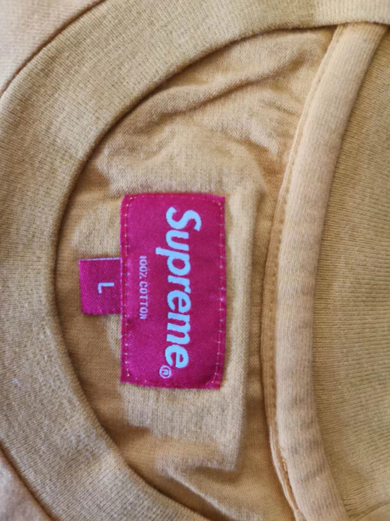 Supreme NEVER WORN* Supreme FW18 Floral Logo Tee Gold Size US L / EU 52-54 / 3 - 4 Thumbnail